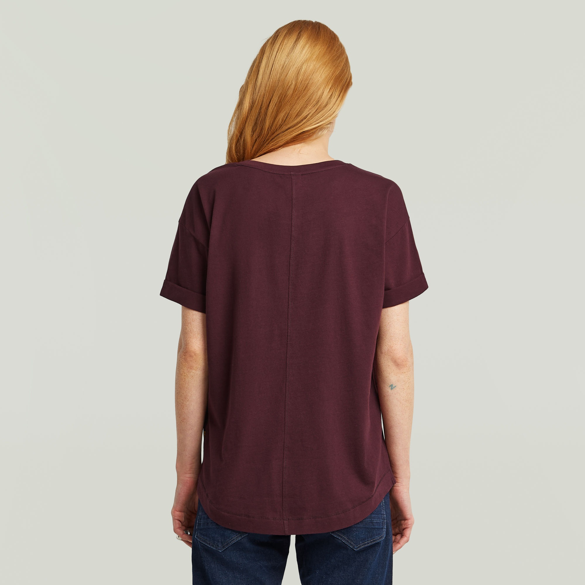 G-STAR T-Shirt "Rolled up", mit umgeschlagenen Ärmeln günstig online kaufen