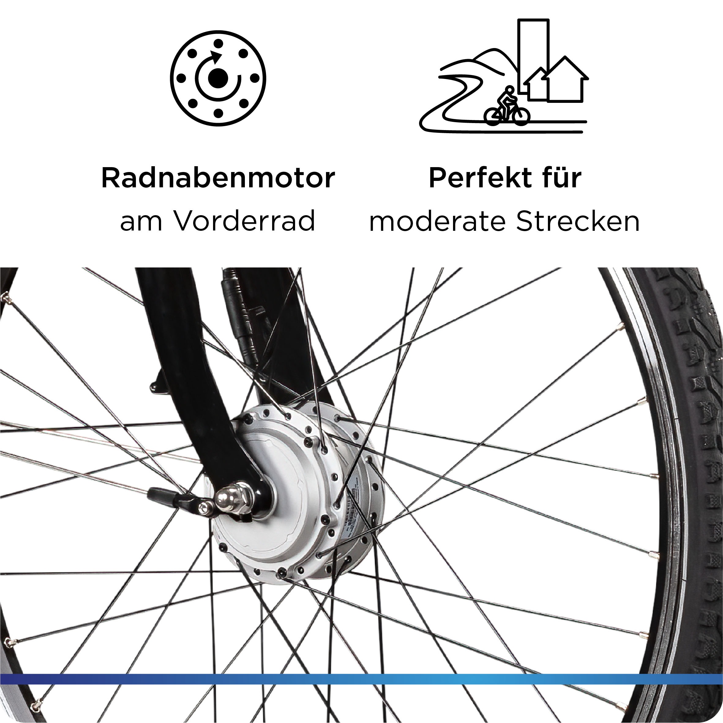 Zündapp E-Bike »Z517«, 7 Gang, Shimano, Frontmotor 250 W, (mit großem Frontkorb), Pedelec, Elektrofahrrad für Damen u. Herren