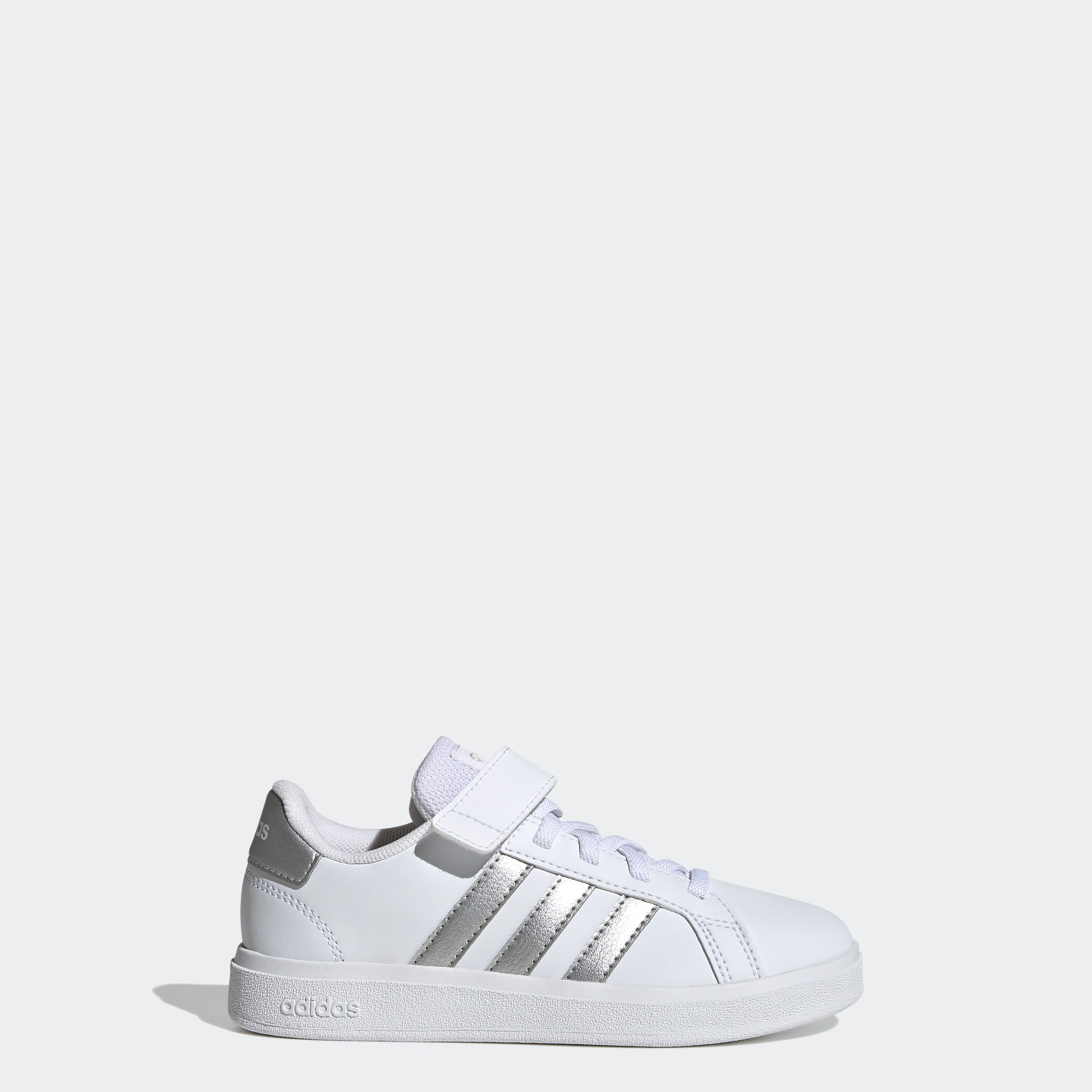 adidas Sportswear Klettschuh »GRAND COURT COURT ELASTIC LACE AND TOP STRAP«, Design auf den Spuren des adidas Superstar