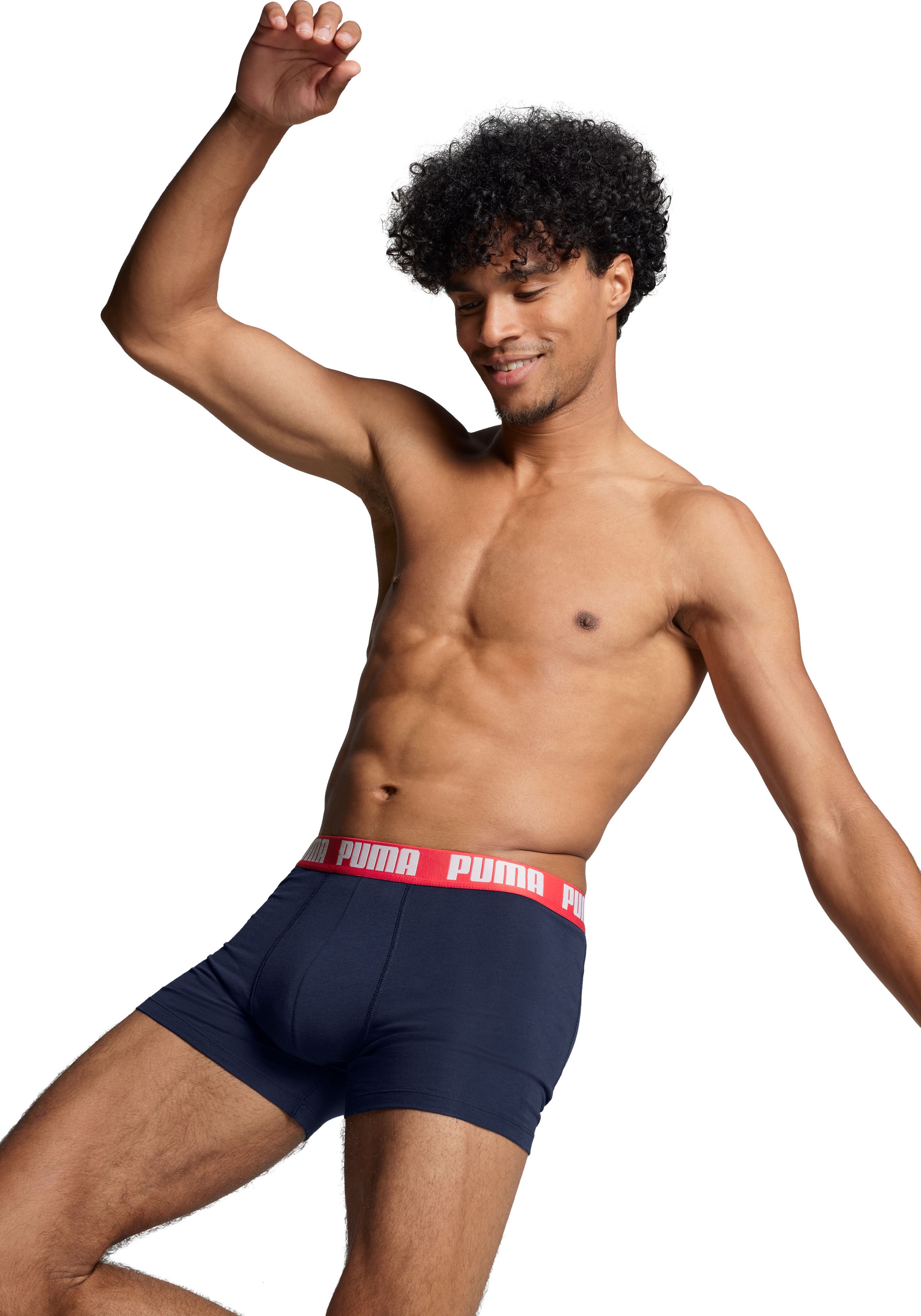 PUMA Boxershorts »PUMA MEN EVERYDAY BOXER 6P ECOM«, (6er Pack), Elastischer Logobund, Stretchmaterial, ohne Eingriff
