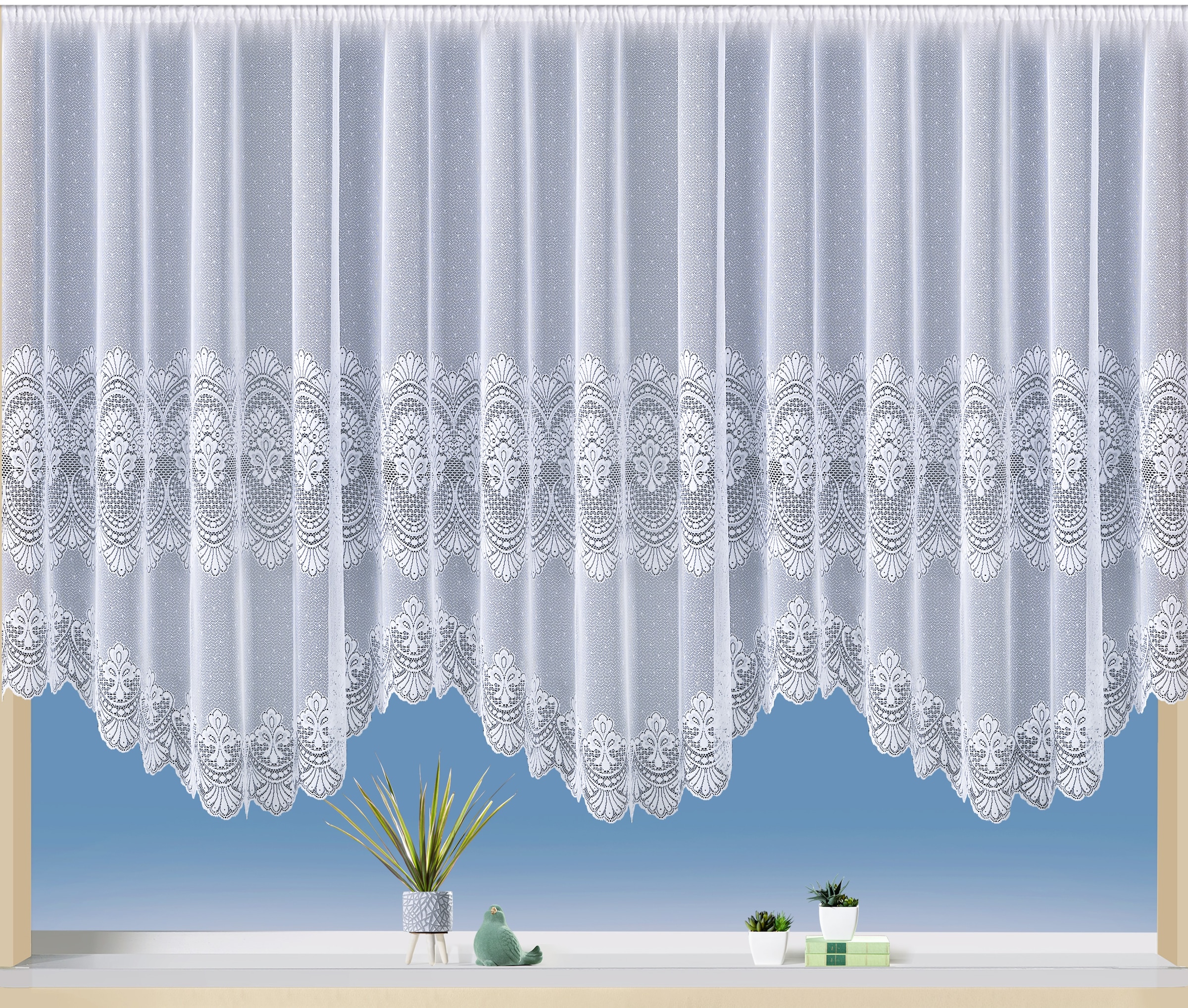 Weckbrodt Gardine "Napoli" Kräuselband 1 Stk. tlg. halbtransparent, Store, günstig online kaufen