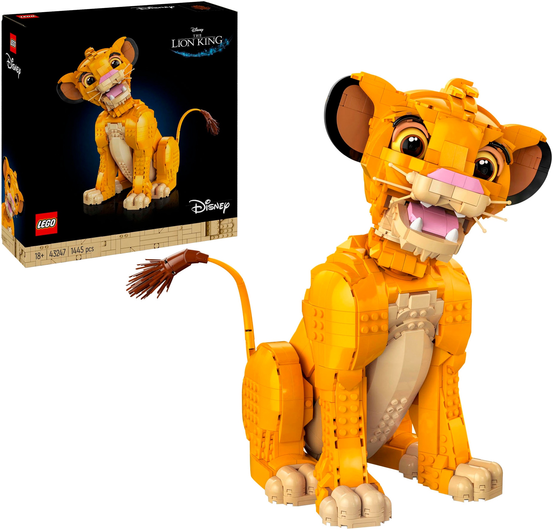 Konstruktionsspielsteine »Simba, der junge König der Löwen (43247), LEGO Disney...