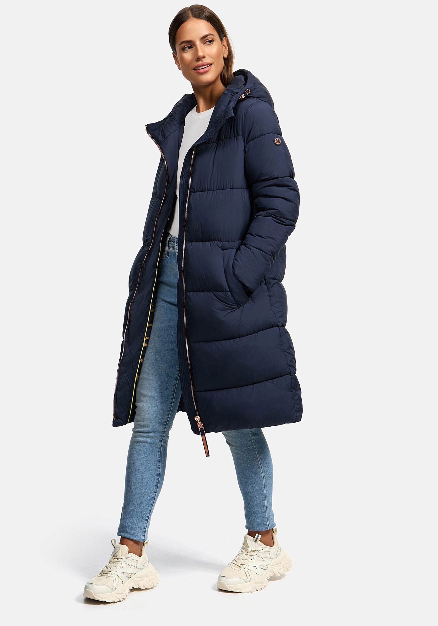 Marikoo Winterjacke »Nomadiaa«, Lange Damen Winterjacke