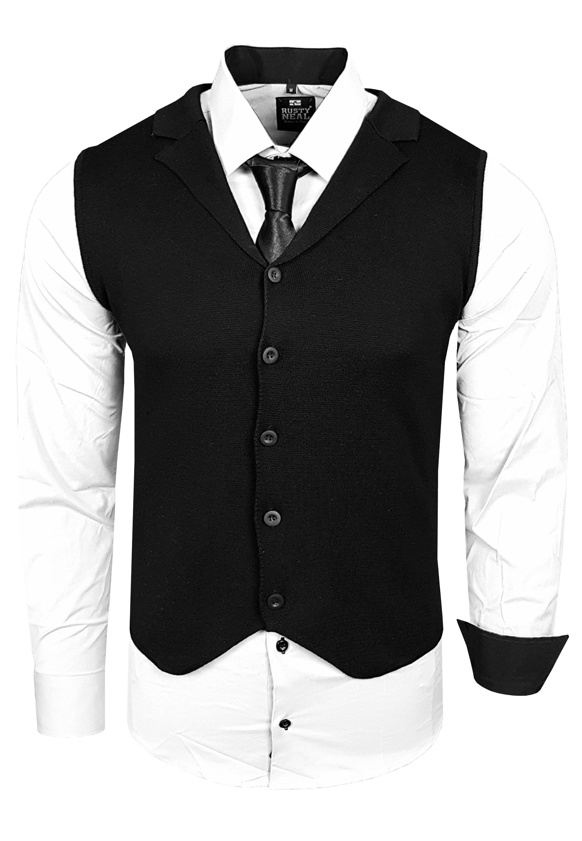 Rusty Neal Langarmhemd, bestehend aus Hemd, Weste und Krawatte ▷ bestellen  | BAUR