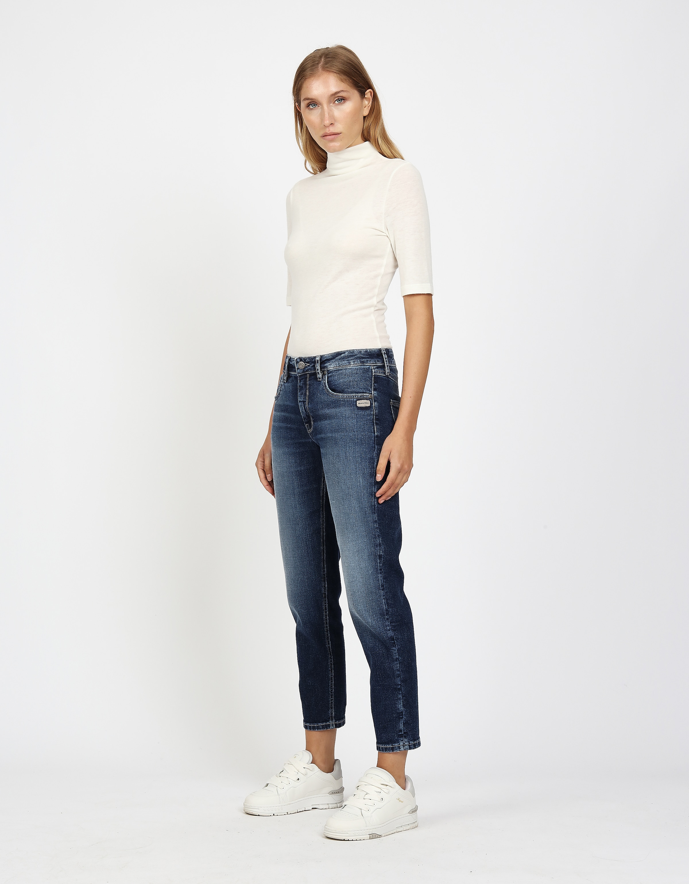 GANG Boyfriend-Jeans »94NADIA« 5-Pocket Style mit Reißverschluss und Knopf