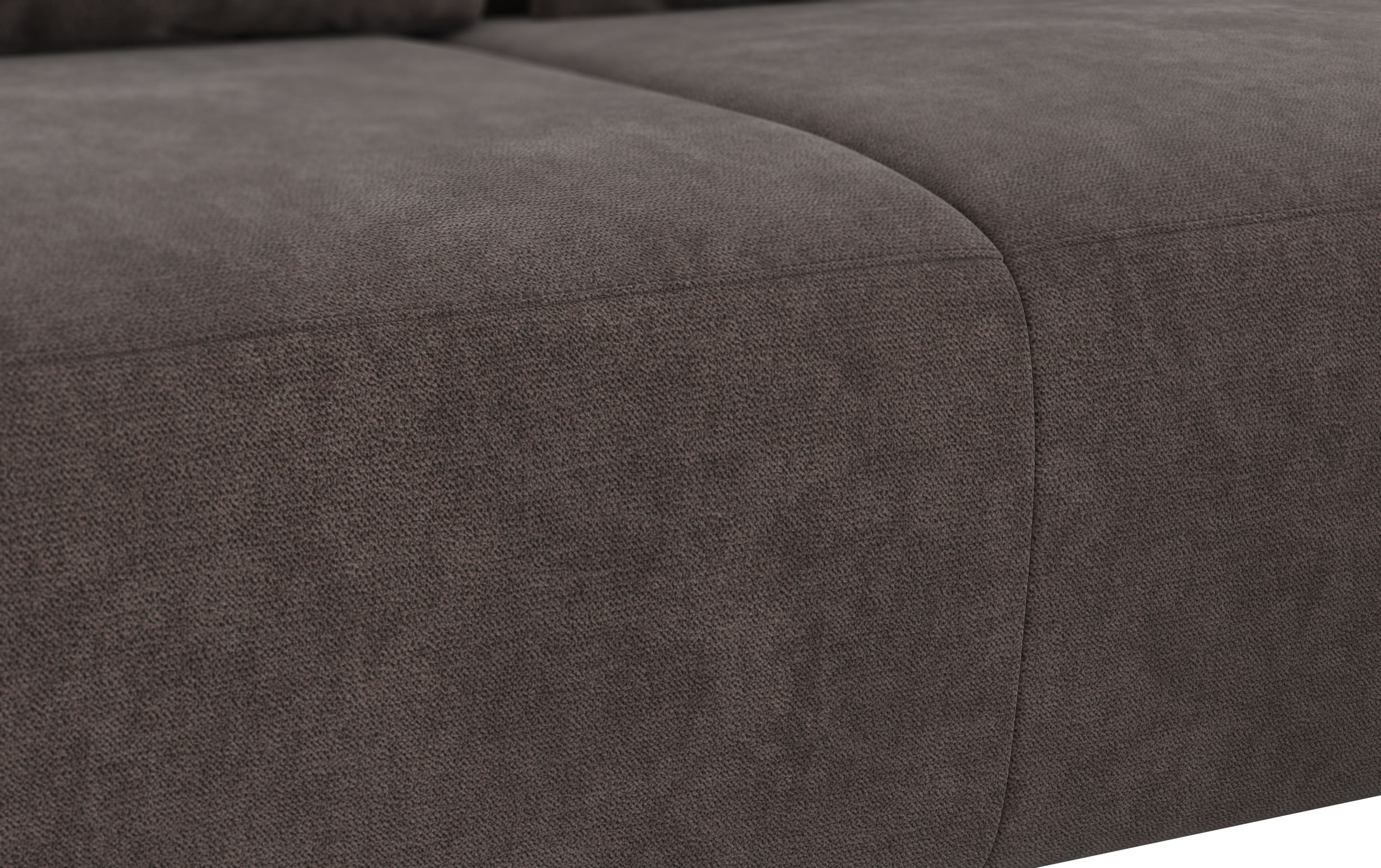 COTTA Ecksofa »Side L-Form, mit Kopfteilverstellung & 3 Nierenkissen«, optional motorische Sitztiefenverstellung