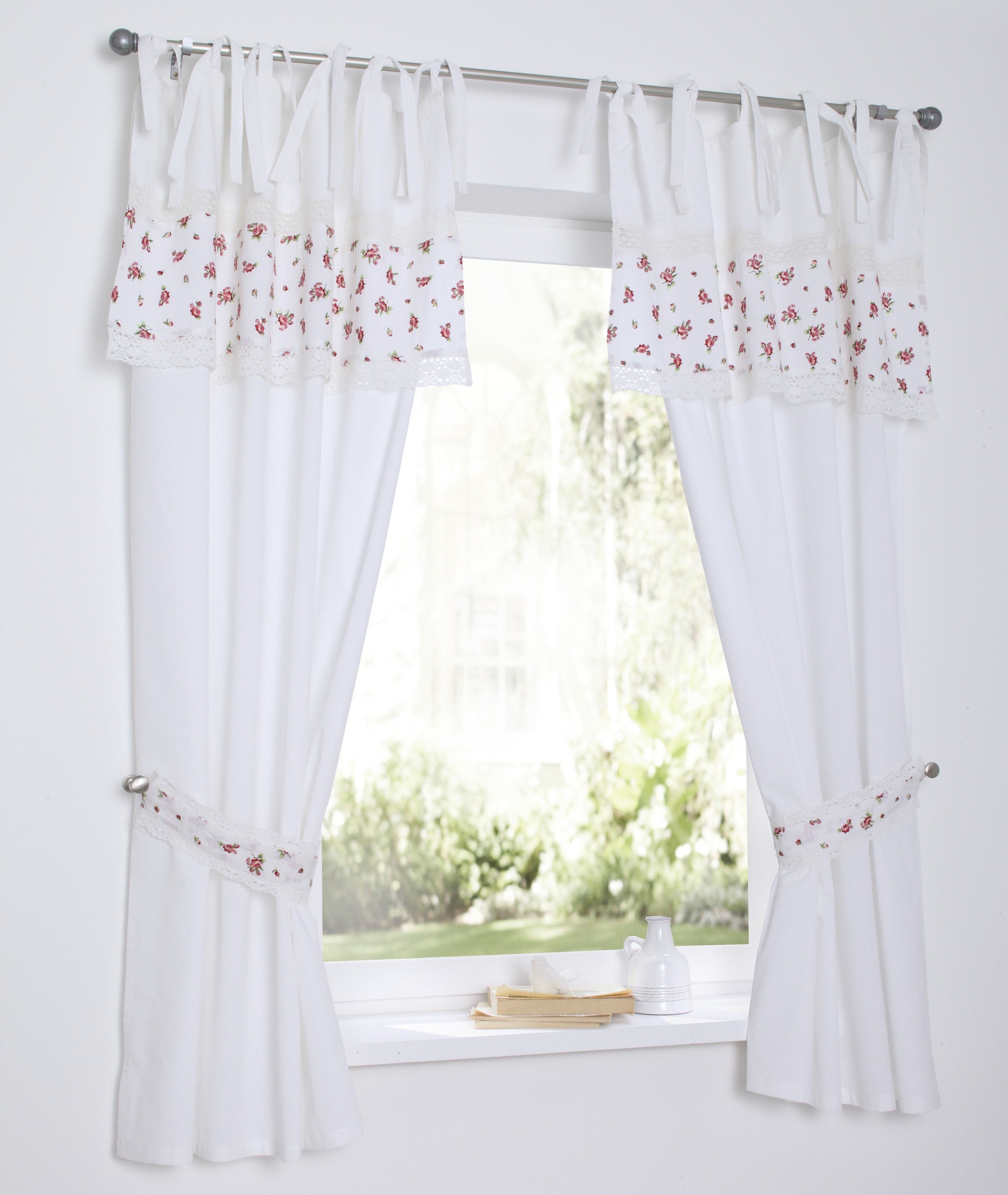 Kutti Vorhang "Lavie" Bindebänder 1 Stk. tlg. Kurzgardine mit Raffhalter, B günstig online kaufen