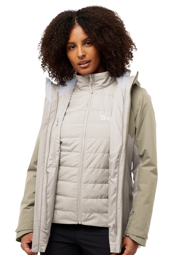 Jack Wolfskin 3-in-1-Funktionsjacke "HUNBERG 3IN1 JKT W", mit Kapuze günstig online kaufen