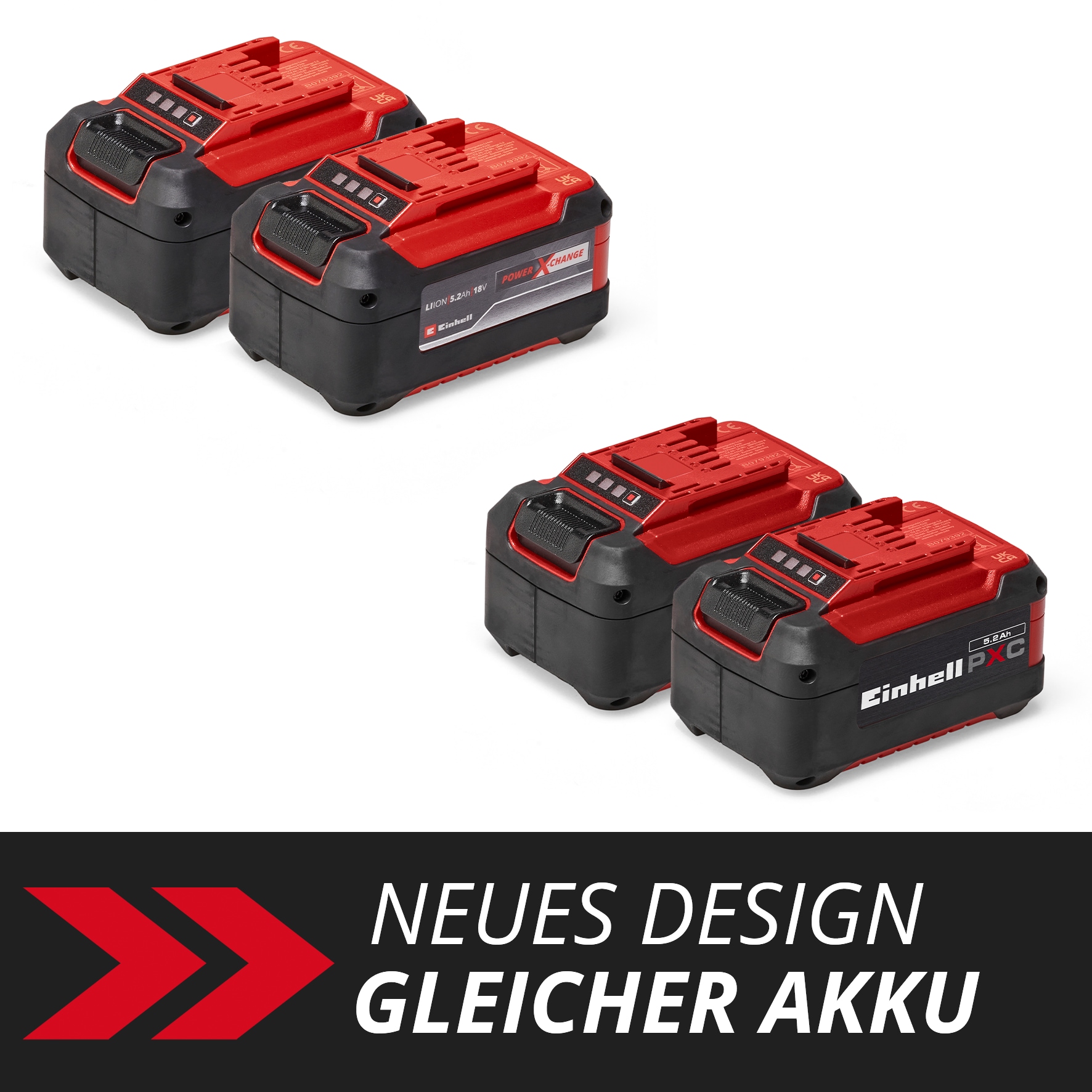 Einhell Akku »2x 18V 5,2Ah PXC-Twinpack« 18 V, 5,2 Ah