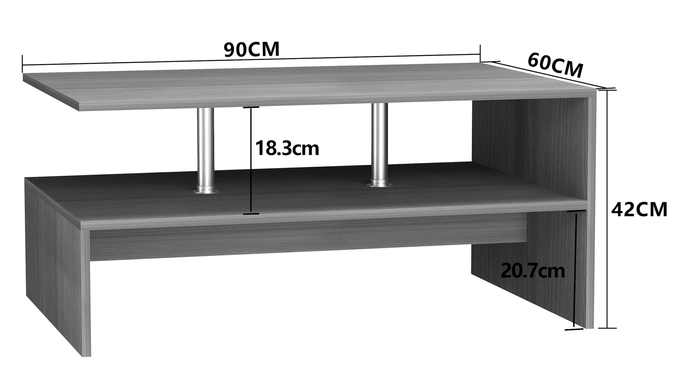 VCM Beistelltisch »Holz Sofatisch Couchtisch Wohnzimmertisch Maliso L«