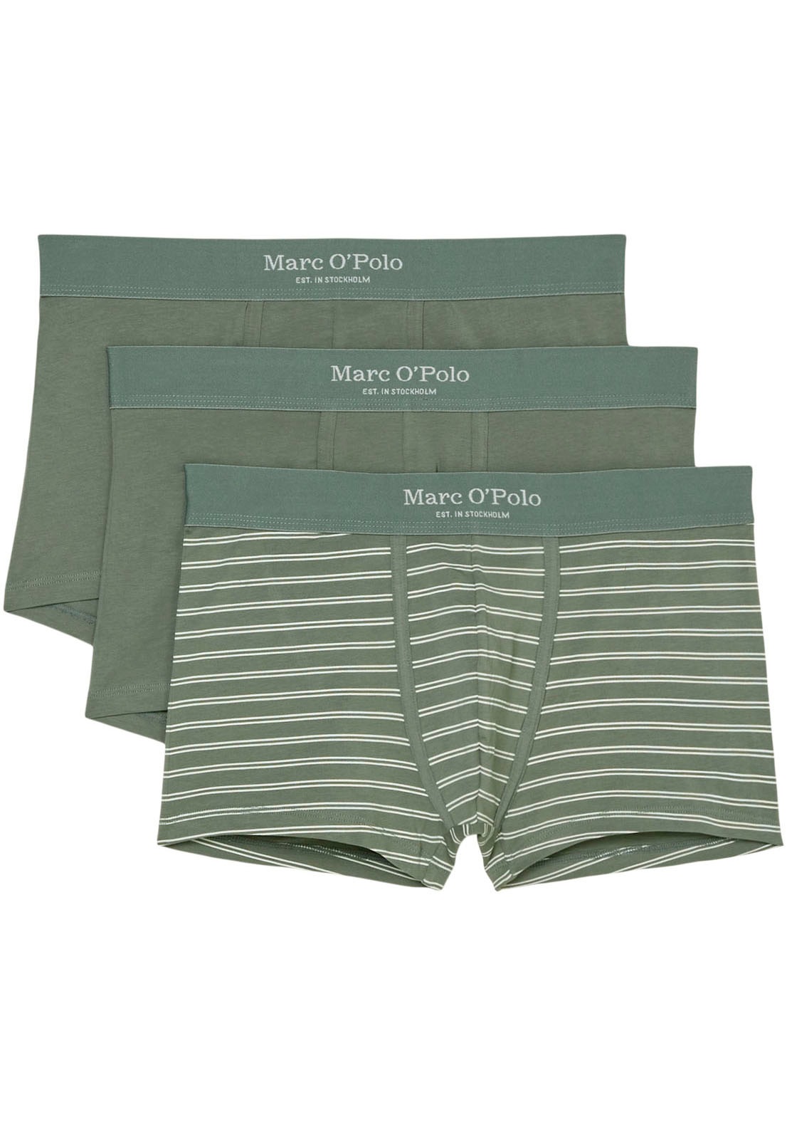 Marc OPolo Boxershorts "Essentails", (3er Pack), mit elastischem Logobund