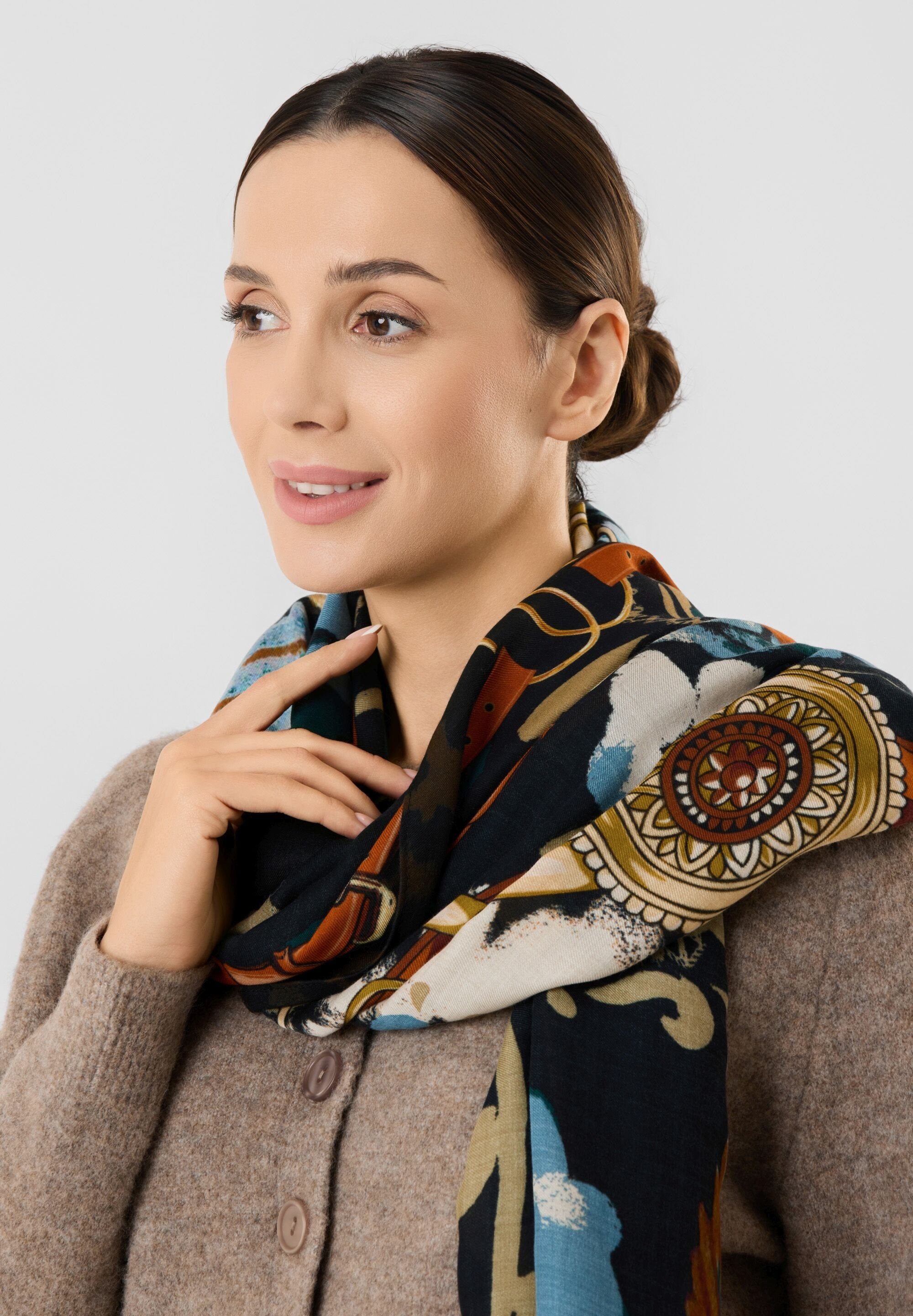 Codello Modetuch »Codello Schal« mit floralem Herbst-Print