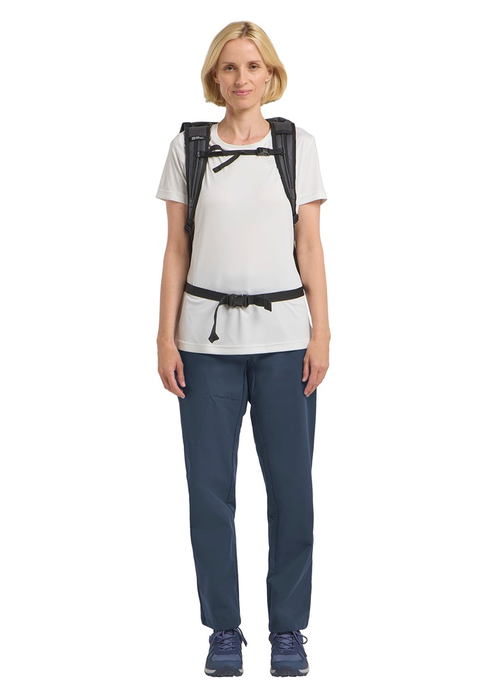 Funktionshose JACK WOLFSKIN "PICO TRAIL PANTS W", Damen, Gr. 36, blau (midnightsky), Obermaterial: 100% POLYESTER. Futter: 100% POLYESTER, Hosen Funktionshose 2