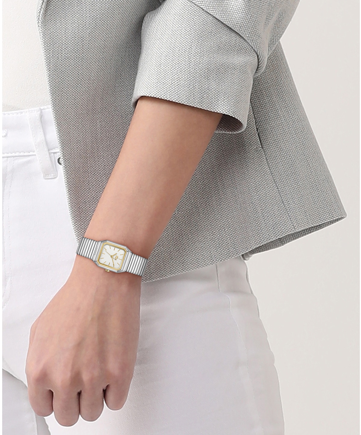 Lacoste Quarzuhr »RENE« Armbanduhr, Damenuhr, Edelstahlarmband, analog