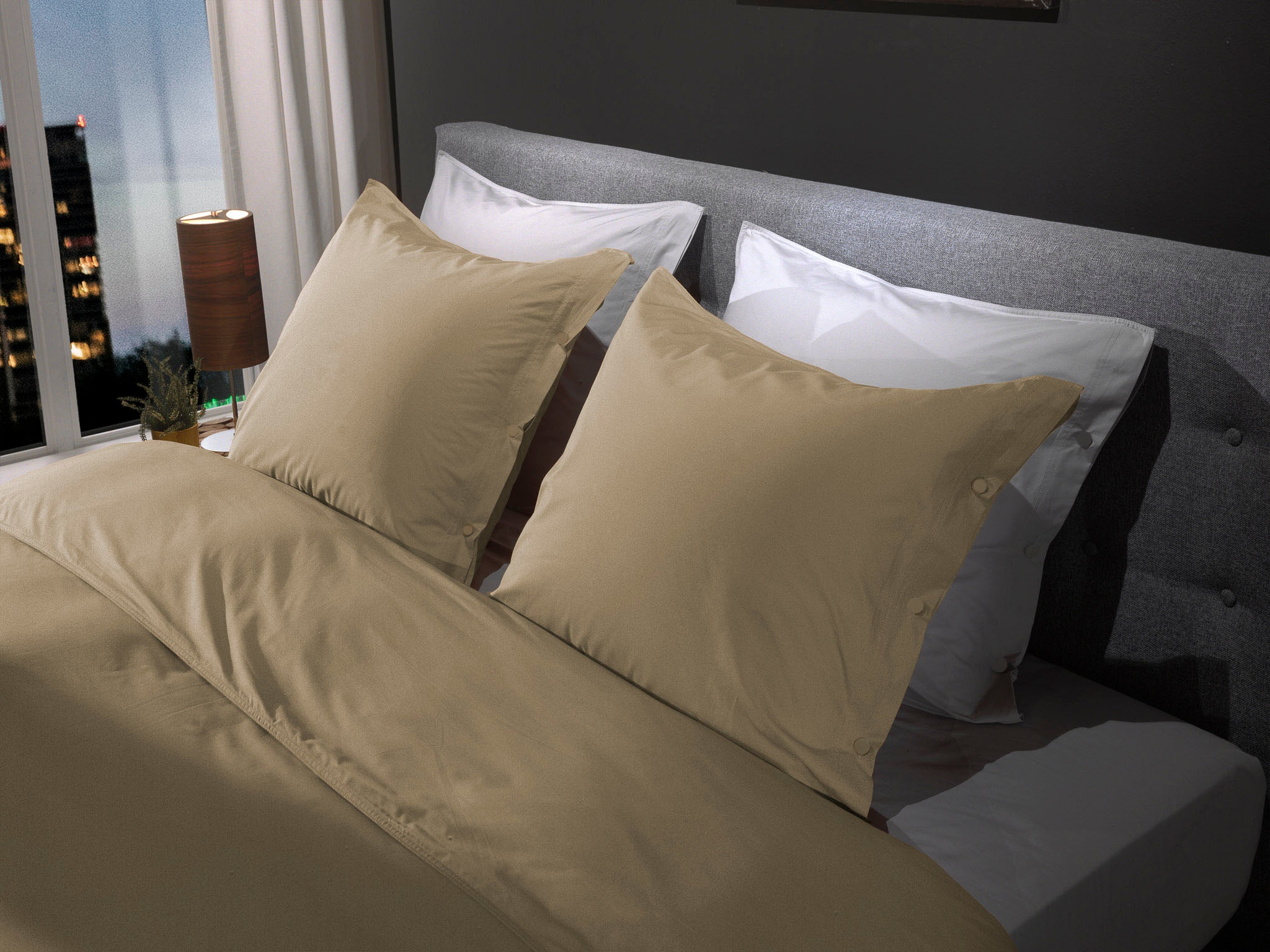 YELLOW Bettwäsche »Percale«, Uni Design, 100% Baumwolle ab 135x200 cm.
