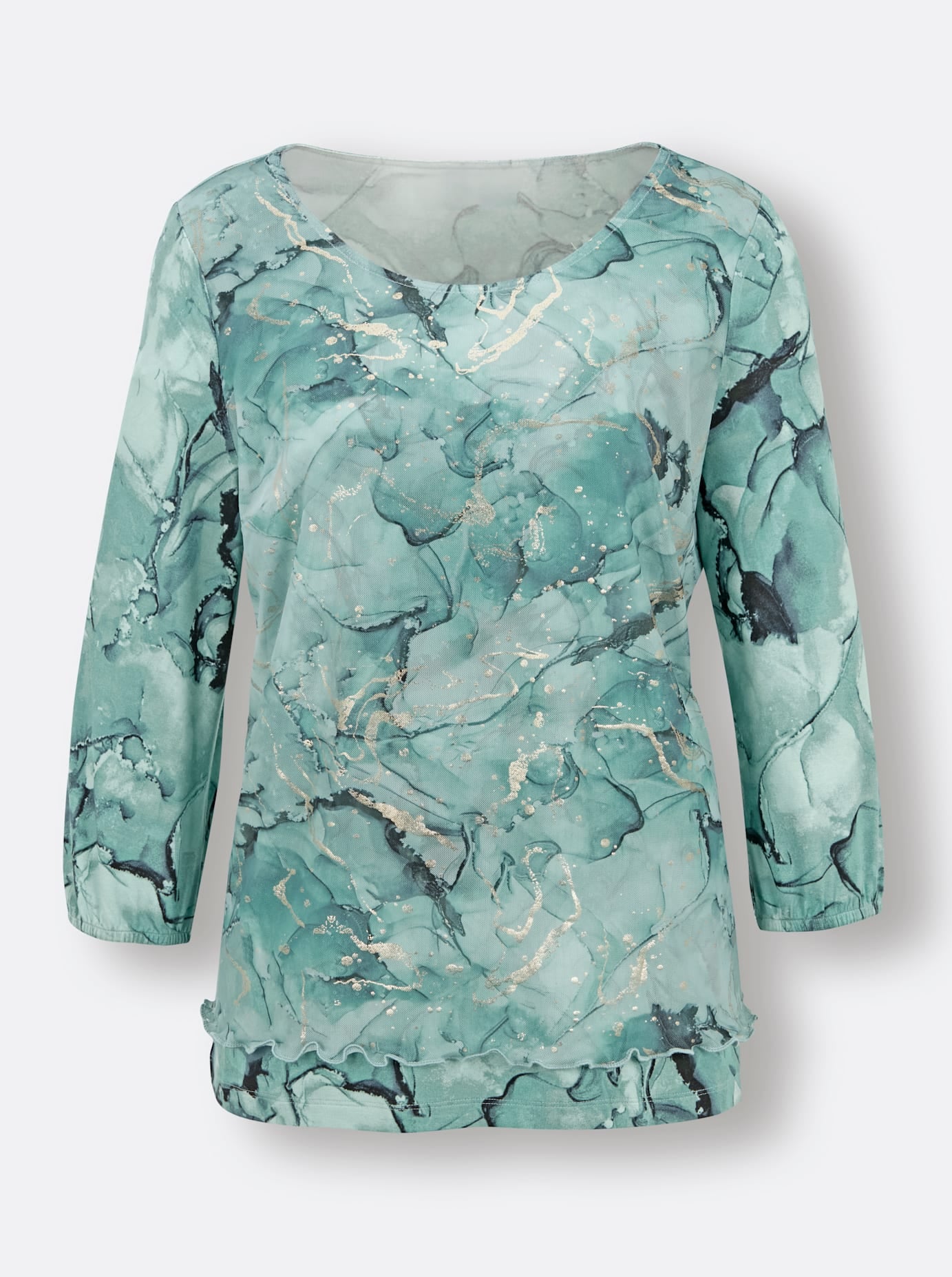 CREATION L PREMIUM Print-Shirt »Mesh-Shirt«, (1 tlg.)