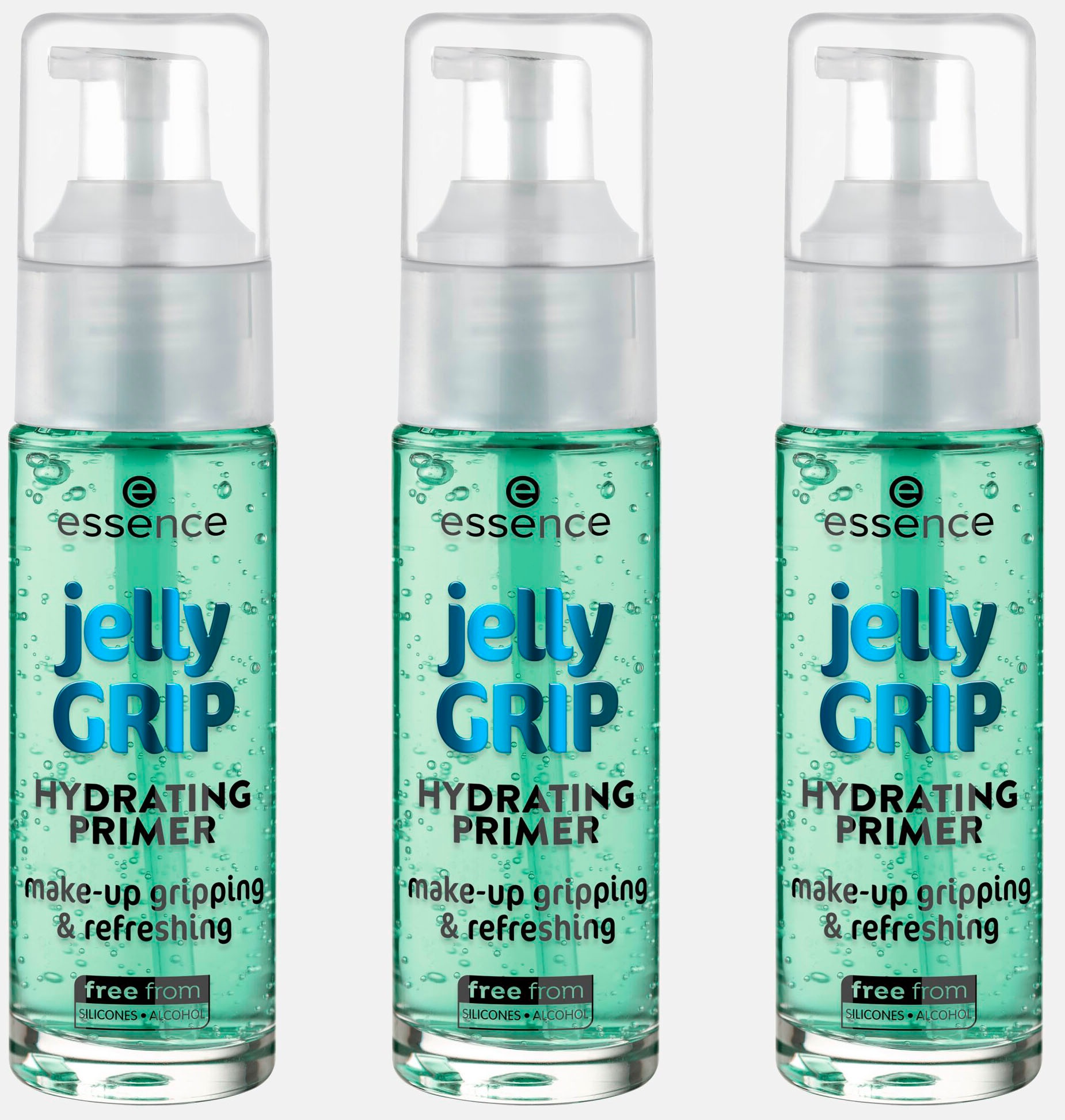 ESSENCE Damen Primer "jelly GRIP HYDRATING PRIMER", 87ml, grün, Teint-Kosmetika, mit Jelly-Grundierung