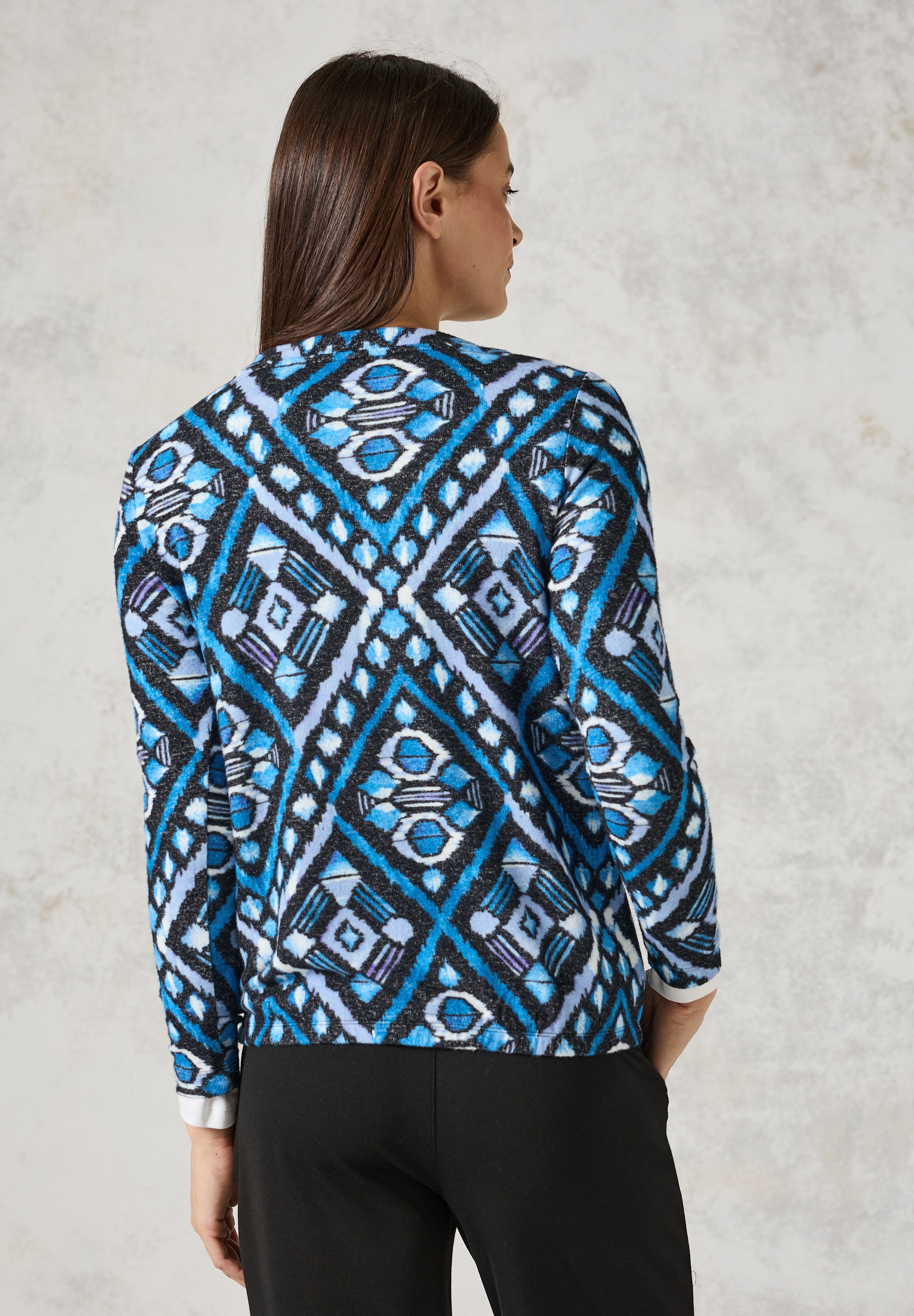 Cecil Langarmshirt, mit U-Boot-Ausschnitt