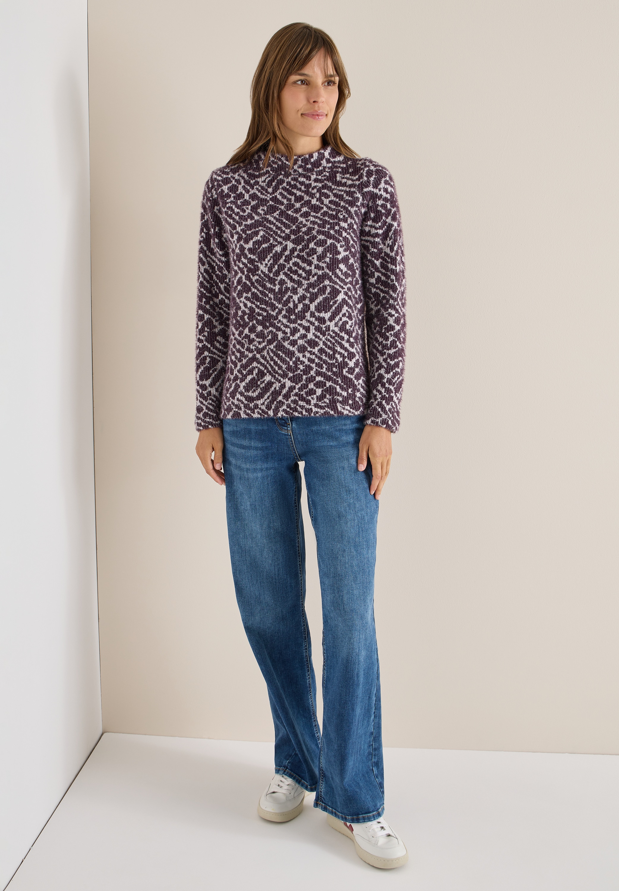 Cecil Langarmshirt im grafischen Design