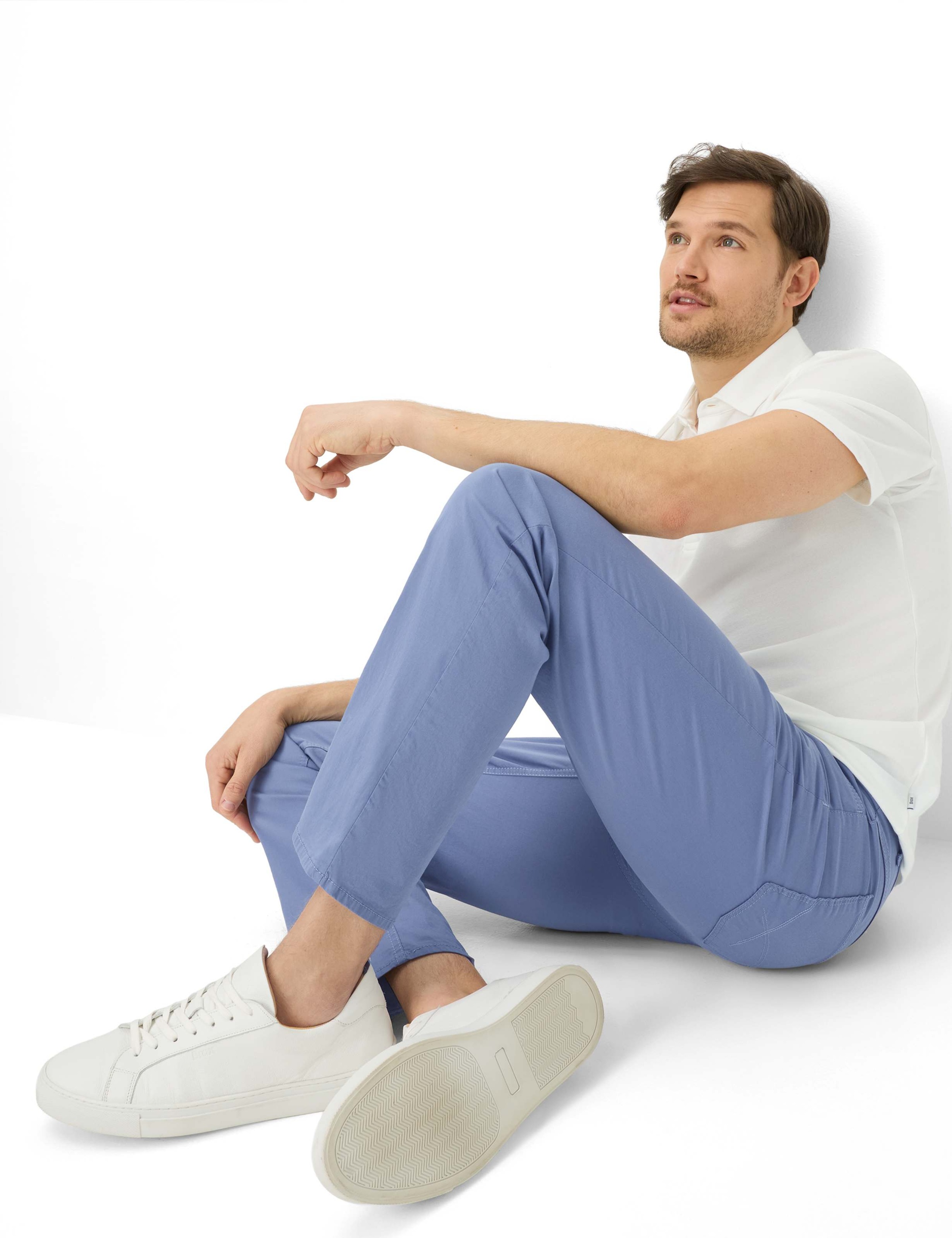 5-Pocket-Hose BRAX "Style COOPER", Herren, Gr. 40, Länge 30, blau, Web, 78% Baumwolle, 19% Lyocell, 3% Elasthan, Hosen 5-Pocket-Hose 3