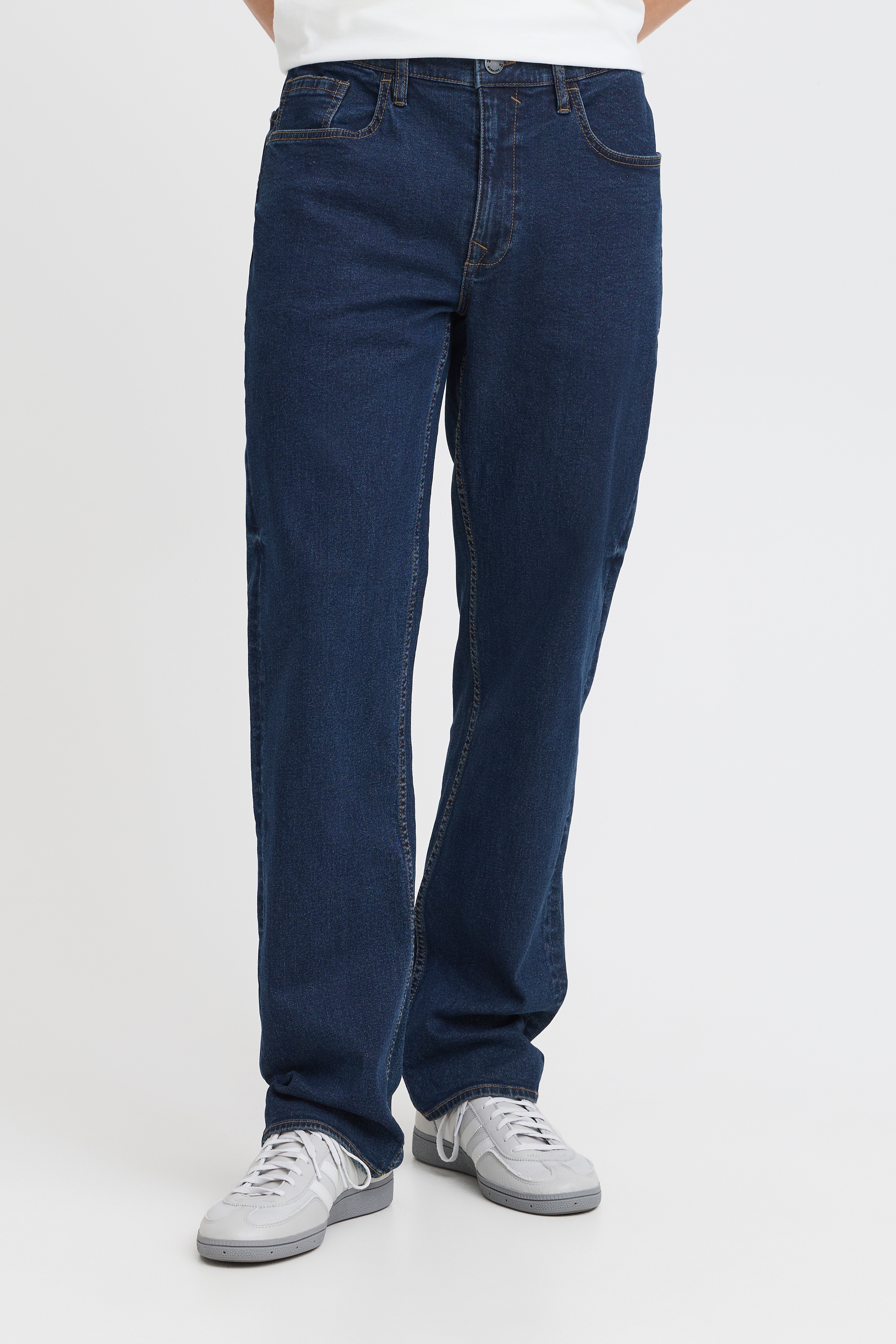 Blend Straight-Jeans "Rock fit" aus Baumwollmischung mit Elasthan, Straight Fit, pflegeleicht