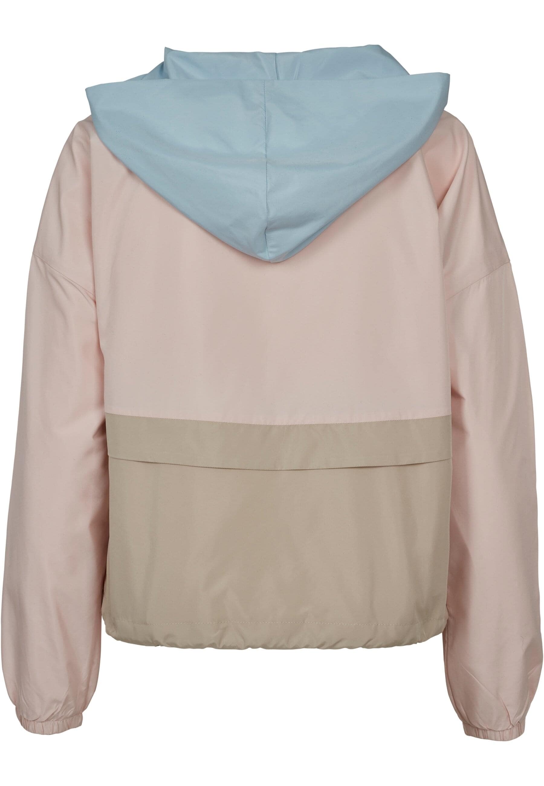 URBAN CLASSICS Anorak »Urban Classics Damen Ladies 3-Tone Oversize Windbreaker«, (1 St.), mit Kapuze