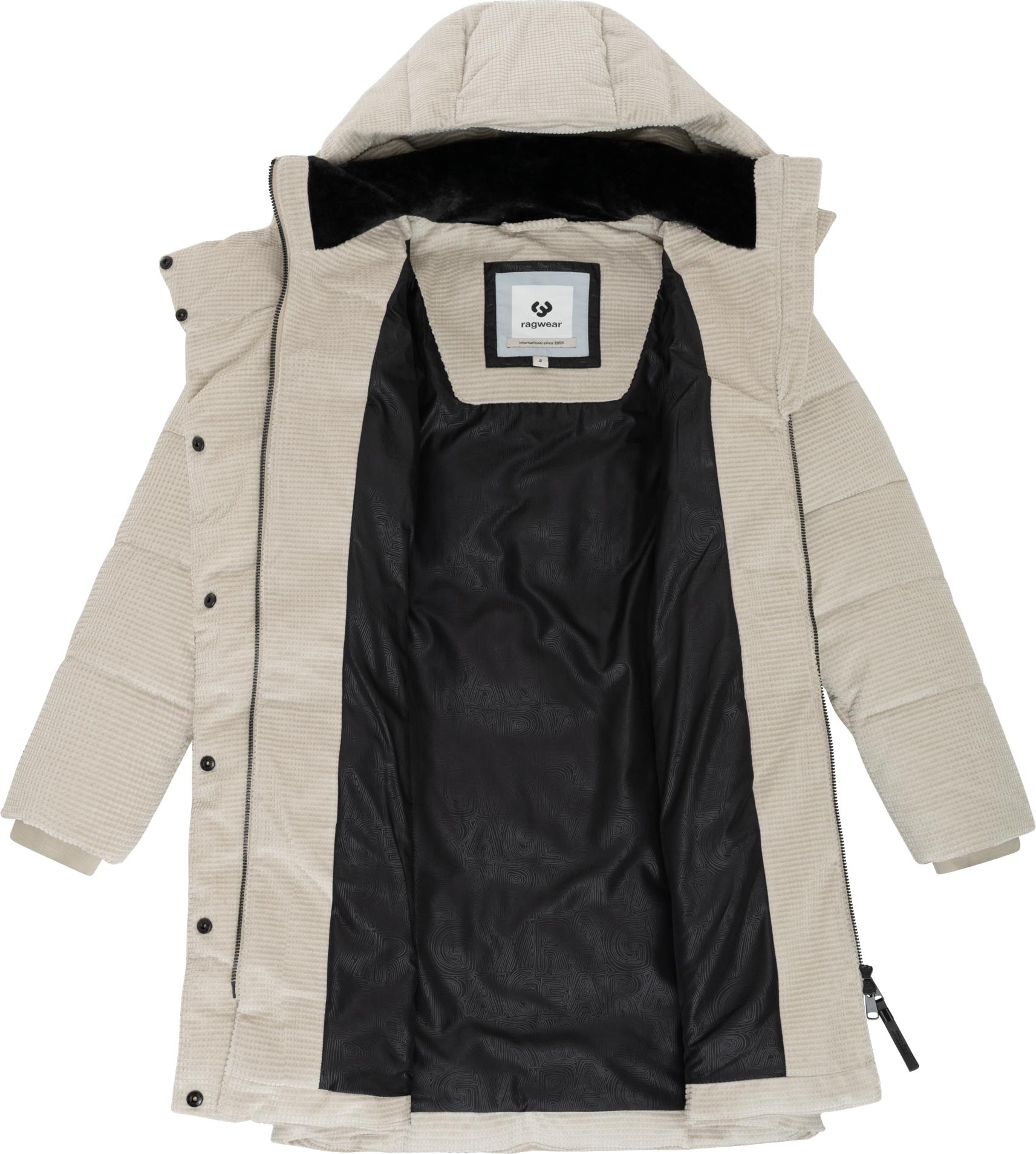 Ragwear Wintermantel »Pavla Cordy YOUMODO«, Wasserdichter Steppmantel in Kord-Optik