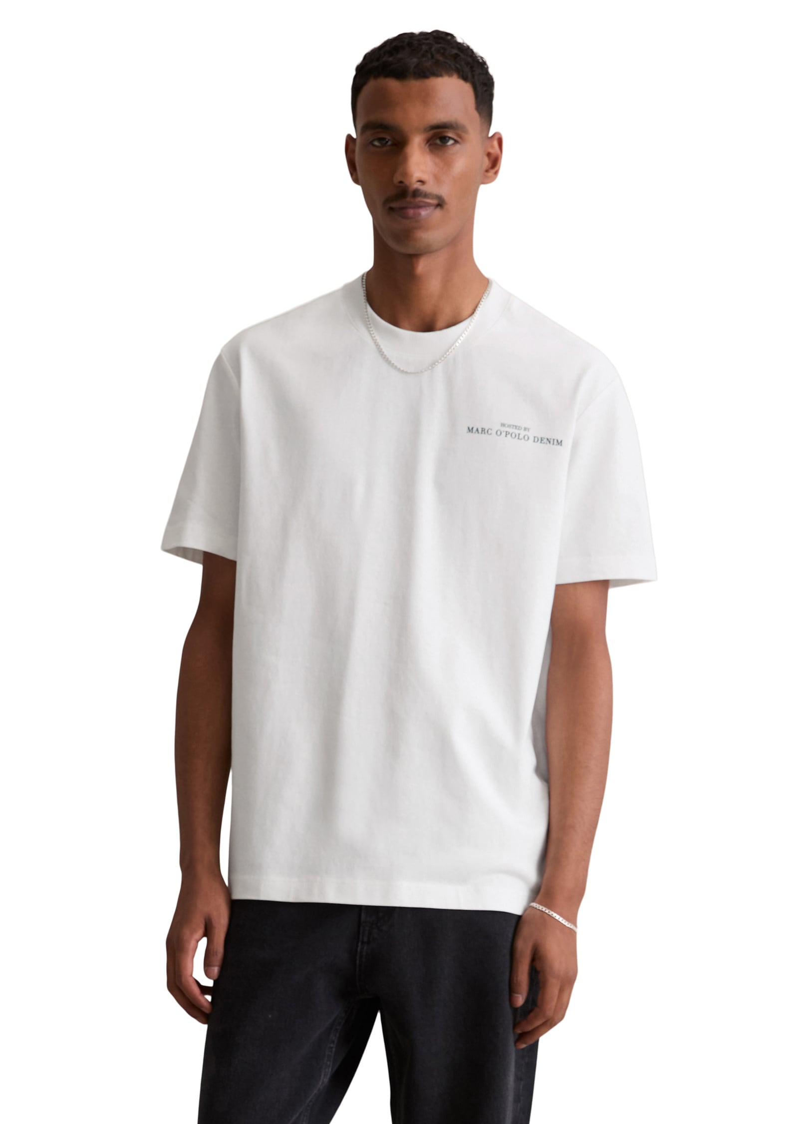 Marc OPolo DENIM T-Shirt "mit entspanntem Rückenprint" günstig online kaufen