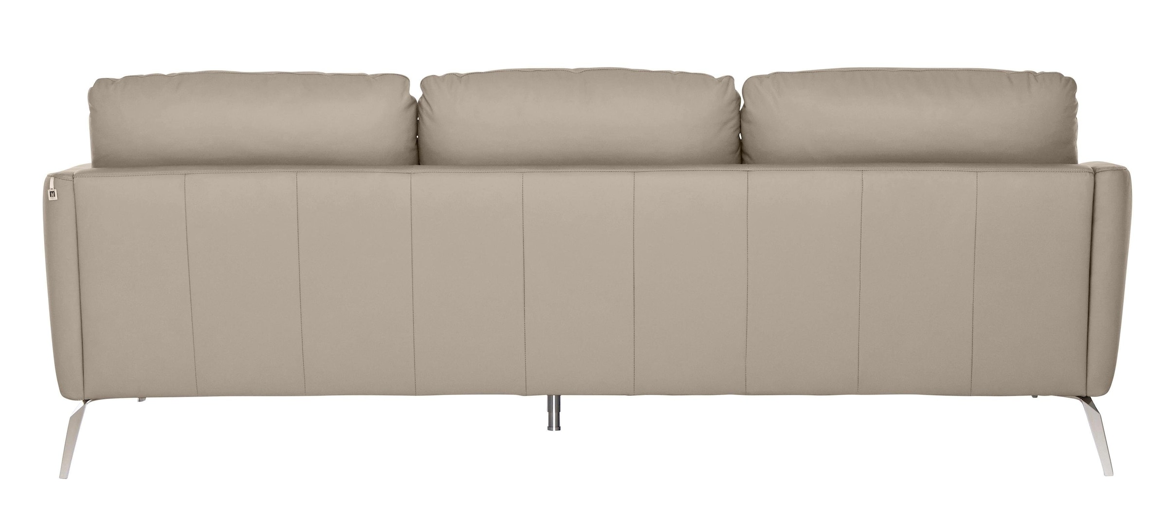 W.SCHILLIG Big-Sofa »softy«, mit dekorativer Heftung im Sitz, Füße Chrom glänzend