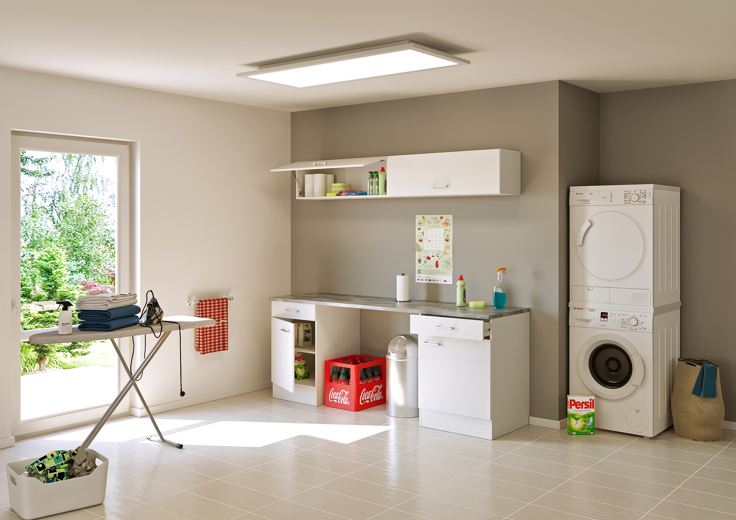 Flex-Well Mehrzweckschrank-Set »L-210-1617-000-Lucca«, (Komplett-Set), Gesamtbreite 210 cm