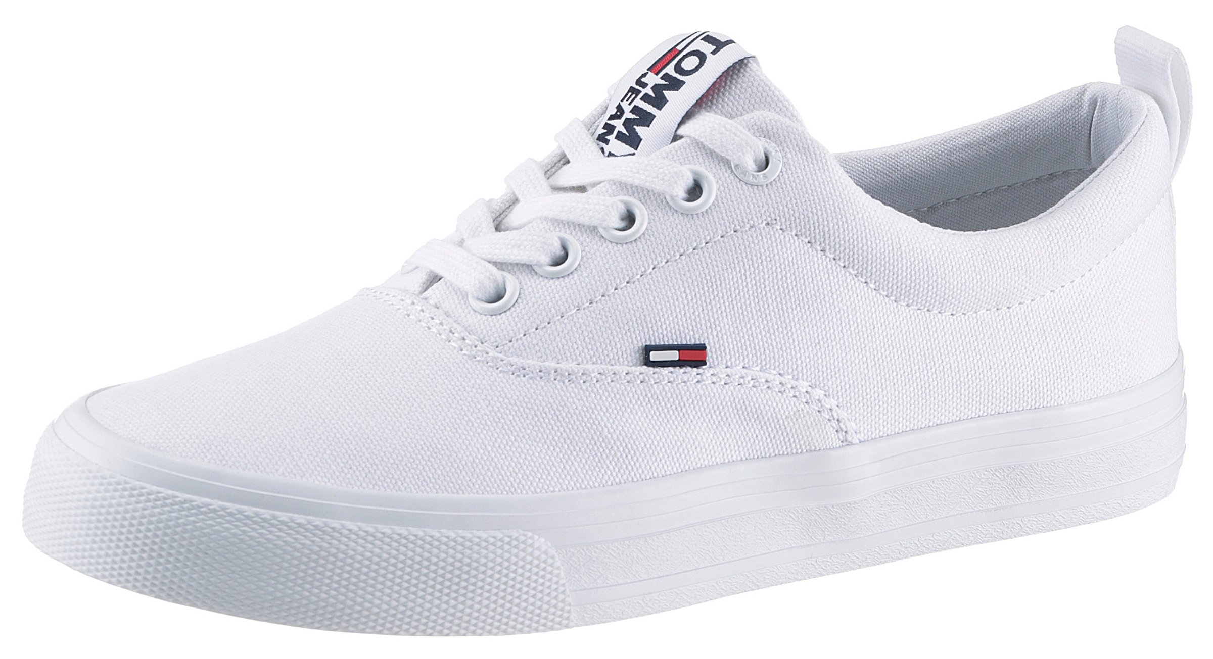 Sneaker »WMN CLASSIC TOMMY JEANS SNEAKER«, mit gepolstertem Schaftrand, Freizeitschuh,...