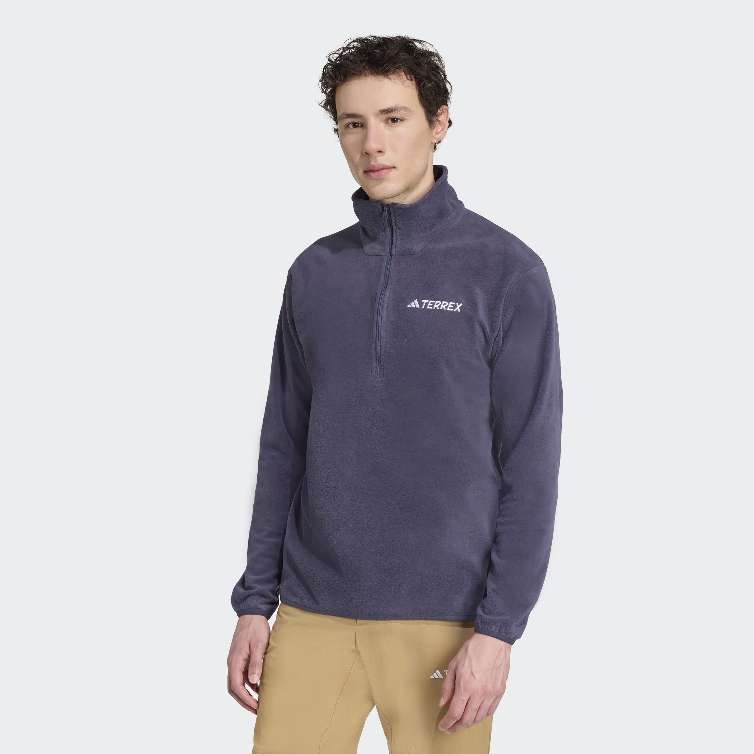 adidas TERREX Fleecepullover "MT ESS HZ FL", mit Reißverschluss, aus Polyester, sportlicher Stil