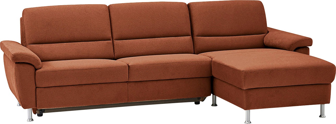 CALIZZA INTERIORS Ecksofa »Onyx L-Form«, Recamiere links oder rechts, wahlweise mit Bettfunktion, Breite 270 cm