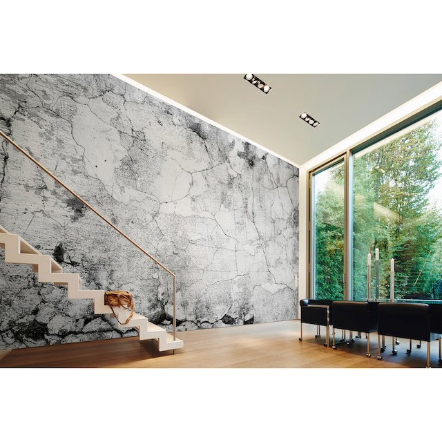 living walls Fototapete »Designwalls Cement Crack«, Vlies, Wand, Schräge,  Decke günstig | BAUR