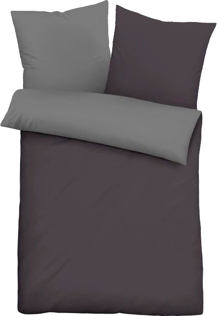 Thumbnail - Biberna Wendebettwäsche "Alma in Gr. 135x200, 155x220 oder 200x200 cm" 3 Stk. tlg. Bettwäsche aus Baumwolle, Reißverschl...