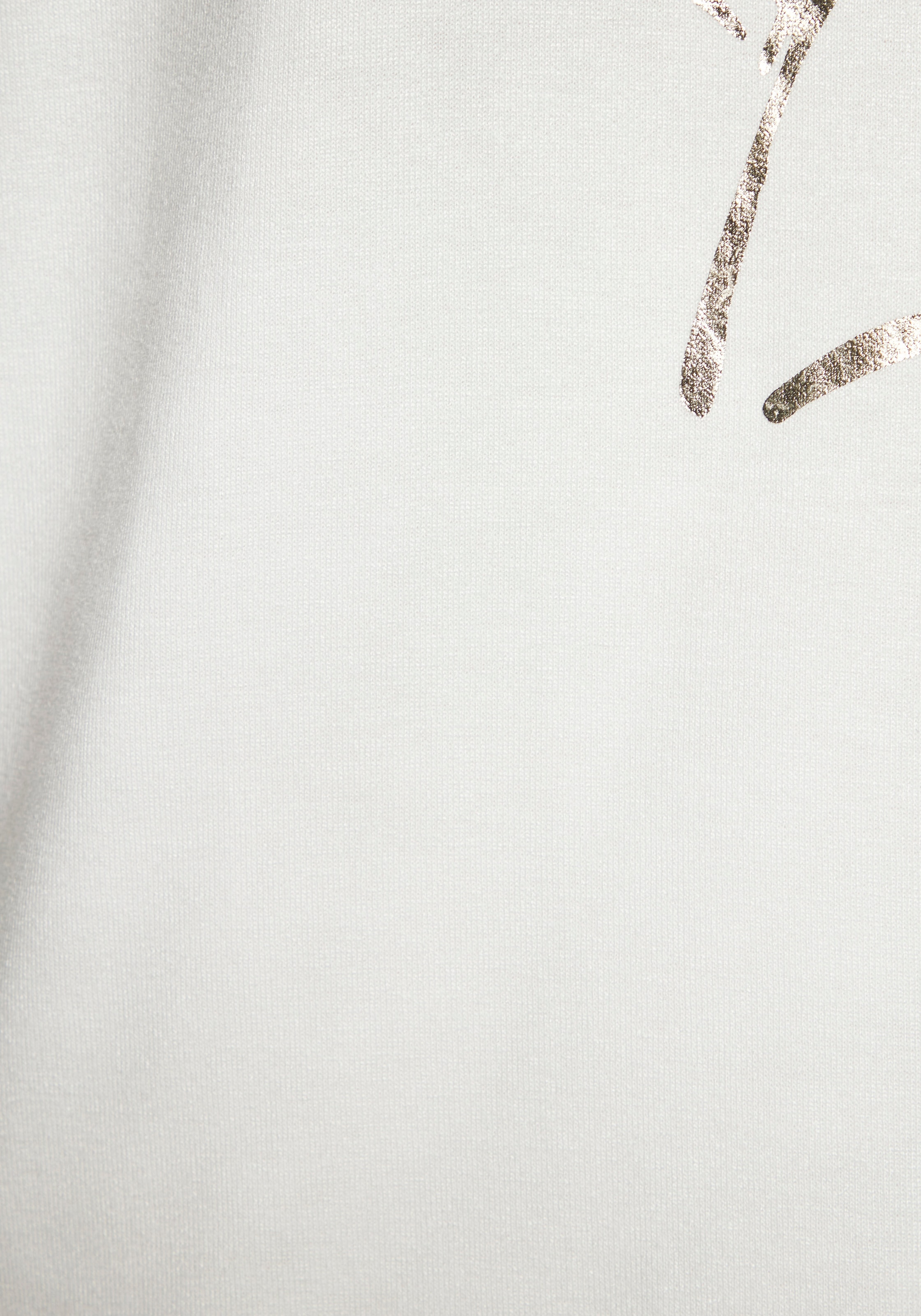 LASCANA Kurzarmshirt »mit schimmerndem Print« aus weichem Viskose-Stretch