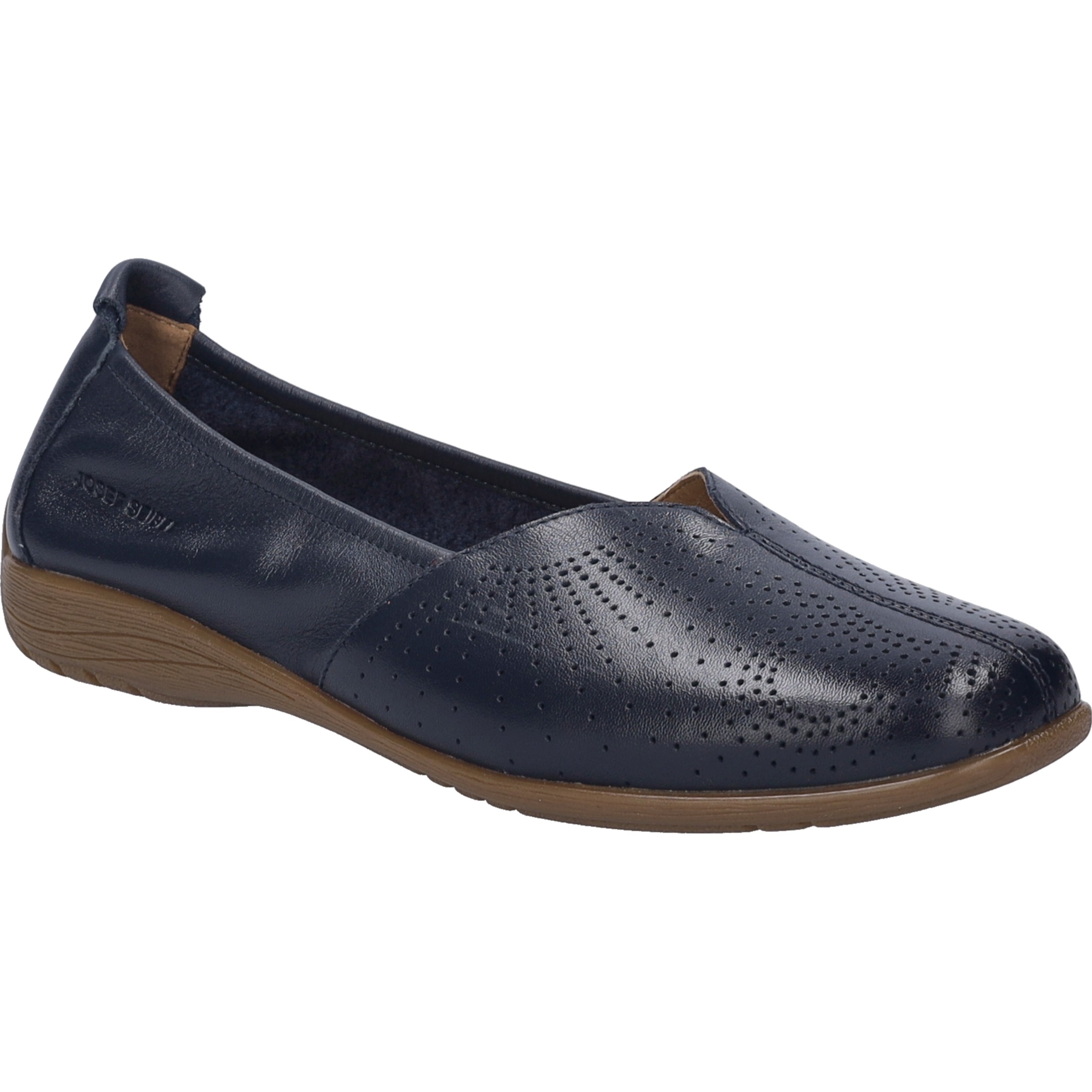 Ballerina JOSEF SEIBEL "Fenja 29, indigo", Damen, Gr. 39, blau (indigo), Obermaterial: 100% Rindsleder Leather cow., Schuhe Ballerina