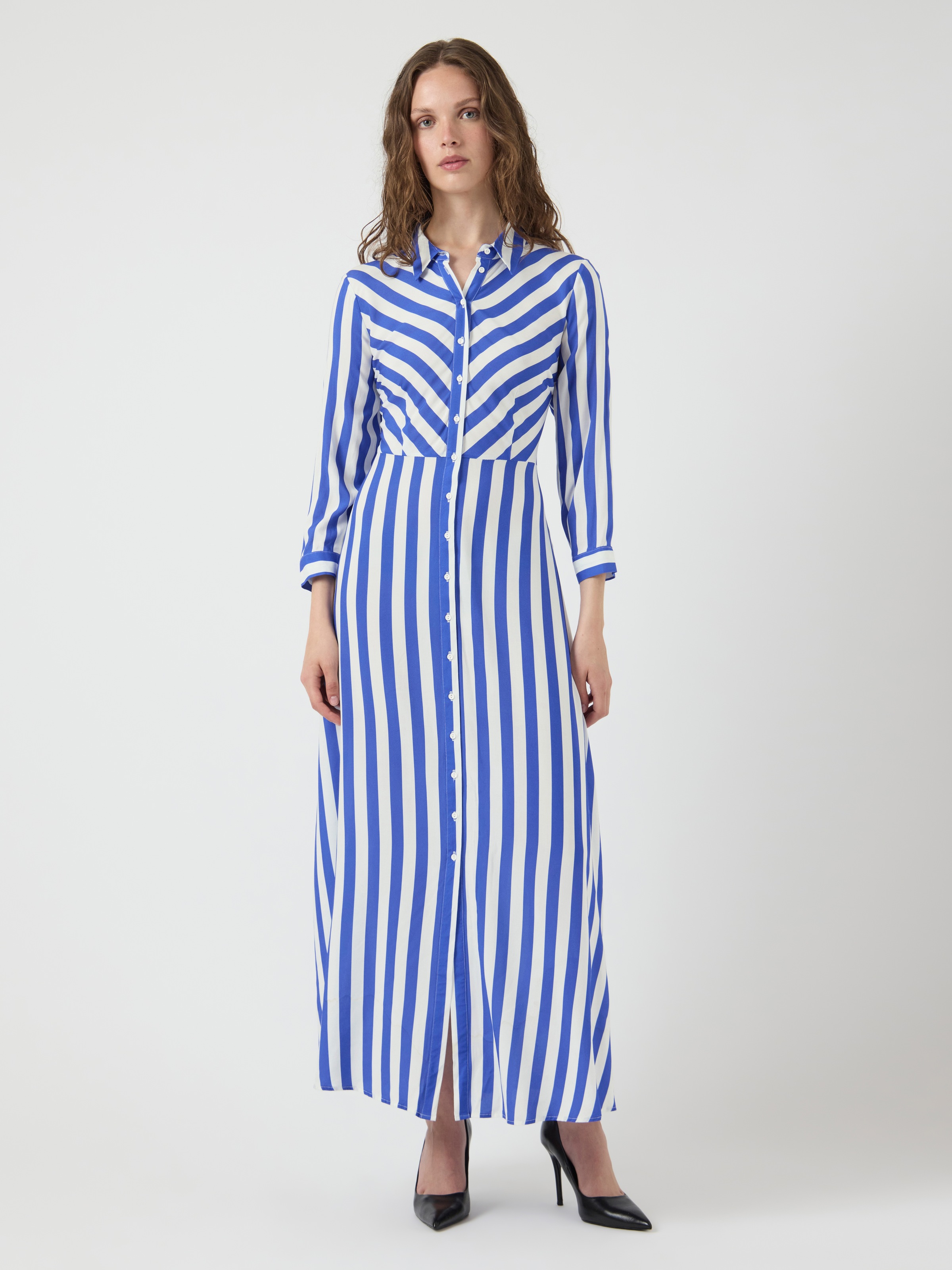Y.A.S Hemdblusenkleid "YASSAVANNA LONG SHIRT DRESS", Sommerkleid, mit 3/4 Ä günstig online kaufen