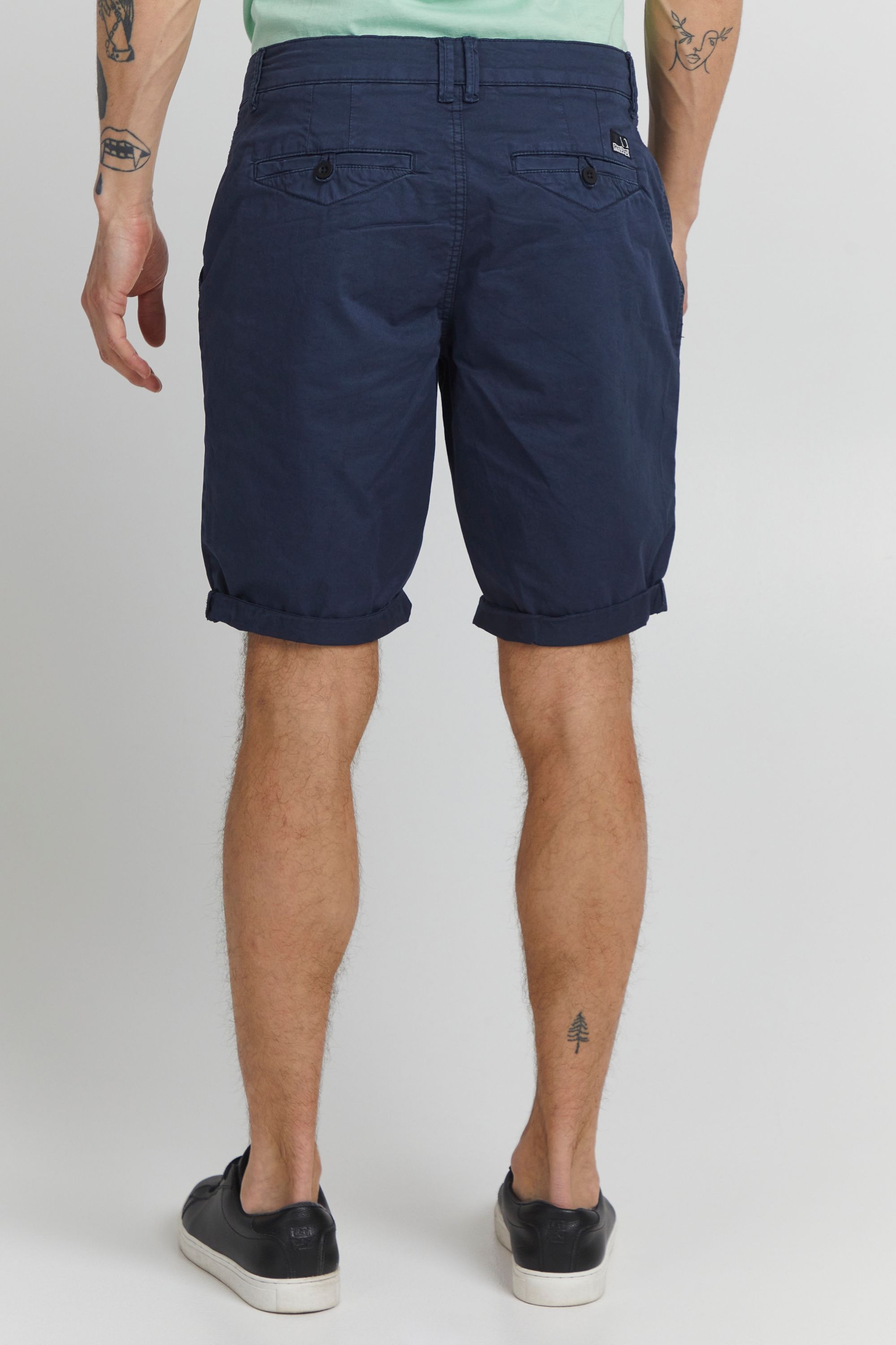 Chinoshorts 11 PROJECT "Chinoshorts PRSiljan", Herren, Gr. S, N-Gr, blau (marineblaus), Obermaterial: 97% Baumwolle CO. 3% Elasthan EL., Hosen Chinoshorts 3