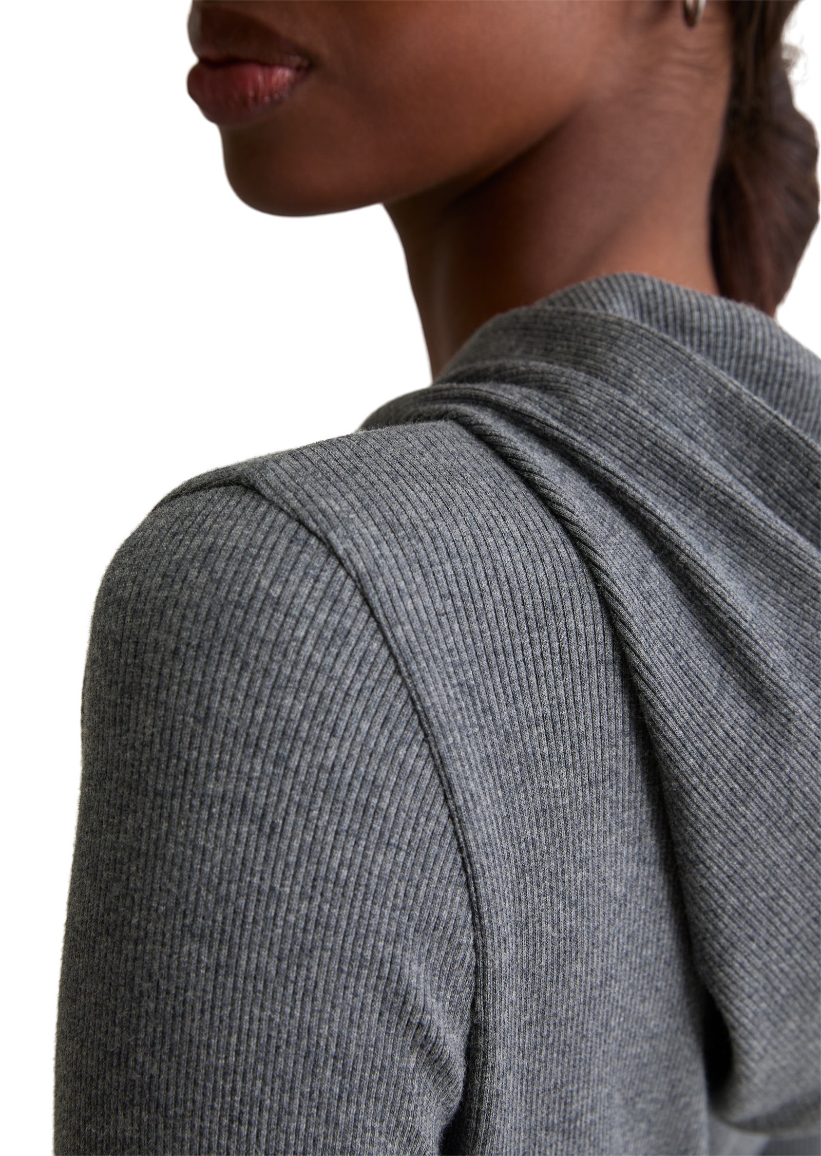 Marc O'Polo DENIM Langarmshirt »aus weichem Rippjersey«
