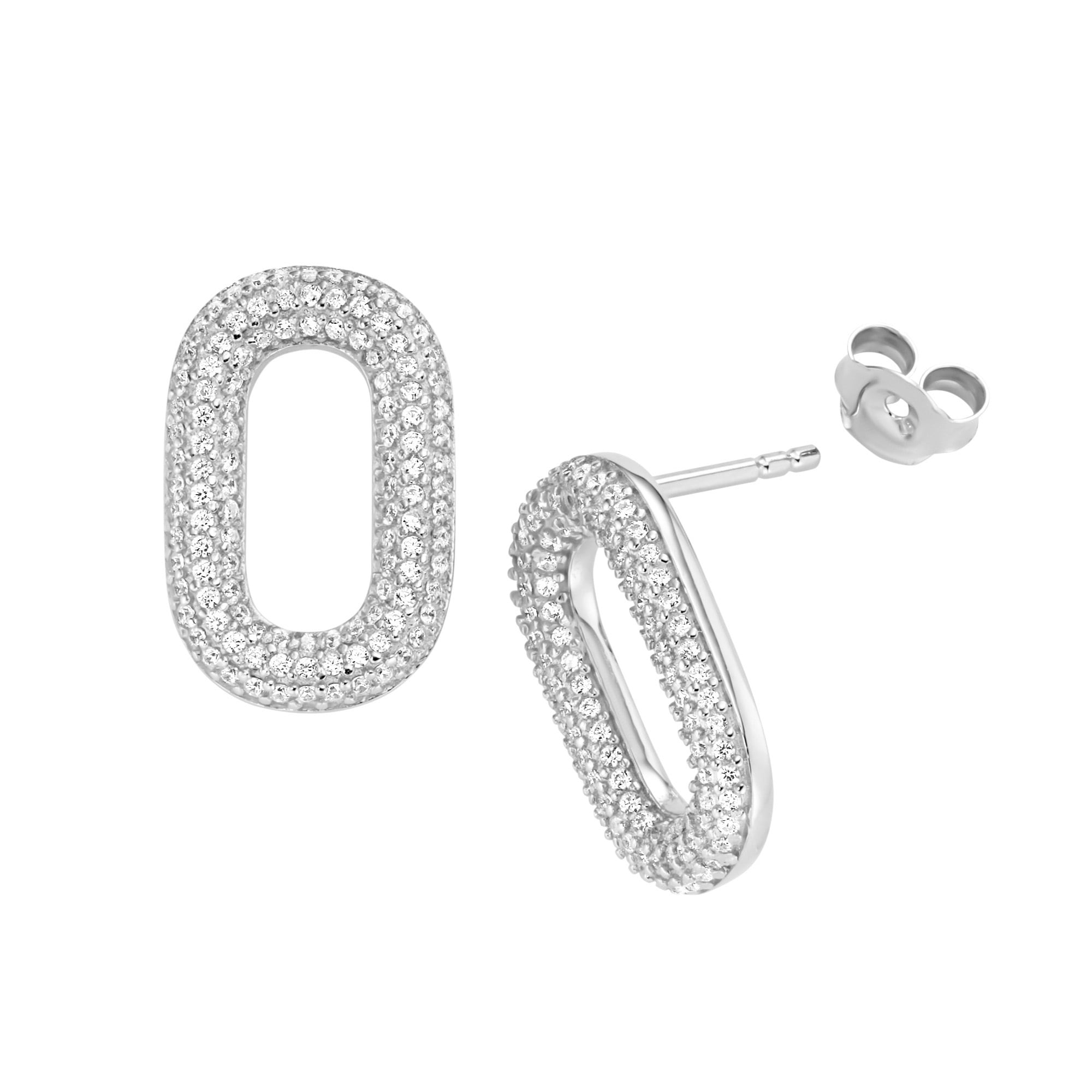 GIORGIO MARTELLO MILANO Paar Ohrstecker »mit weißen Zirkonia, Silber 925«