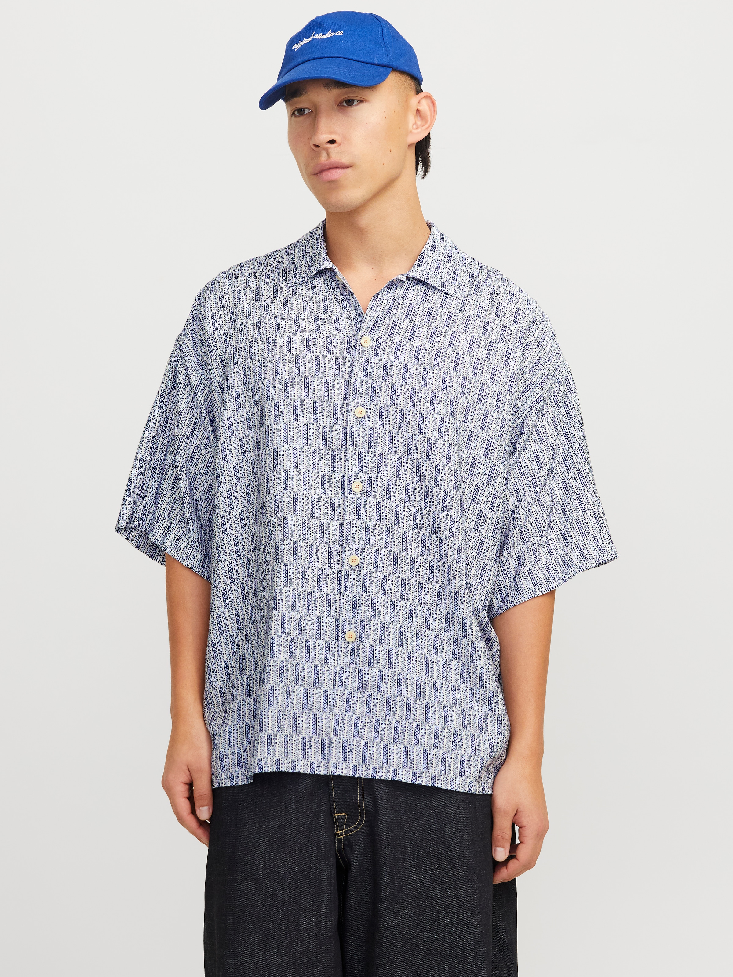 Jack & Jones Kurzarmhemd "JORMARSHALL ISLINGTON AOP SHIRT SS SN" günstig online kaufen