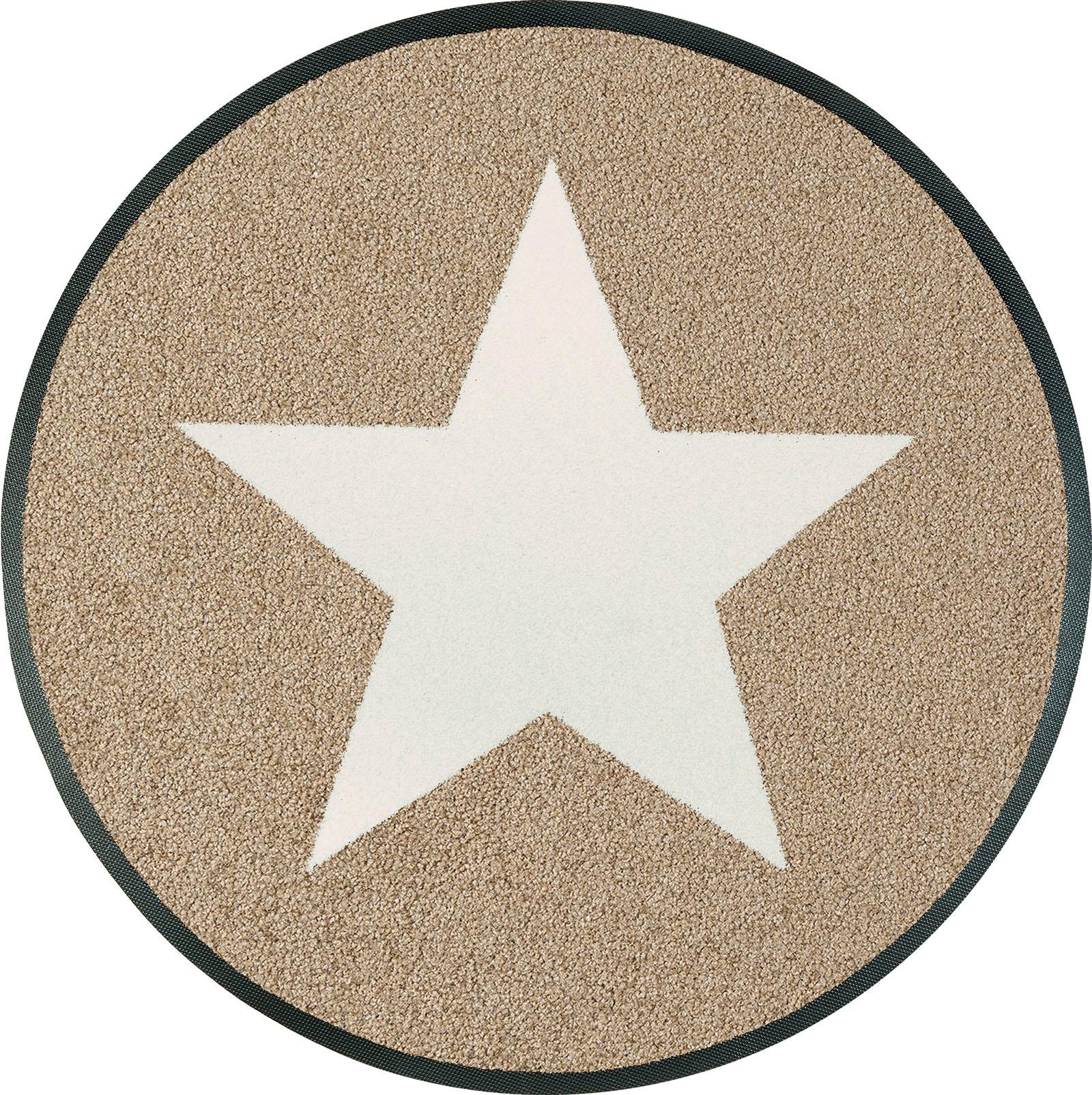 wash+dry by BAUR | Läufer »Stars«, Schmutzfangläufer, rechteckig, Sterne, Motiv rutschhemmend, Kleen-Tex waschbar