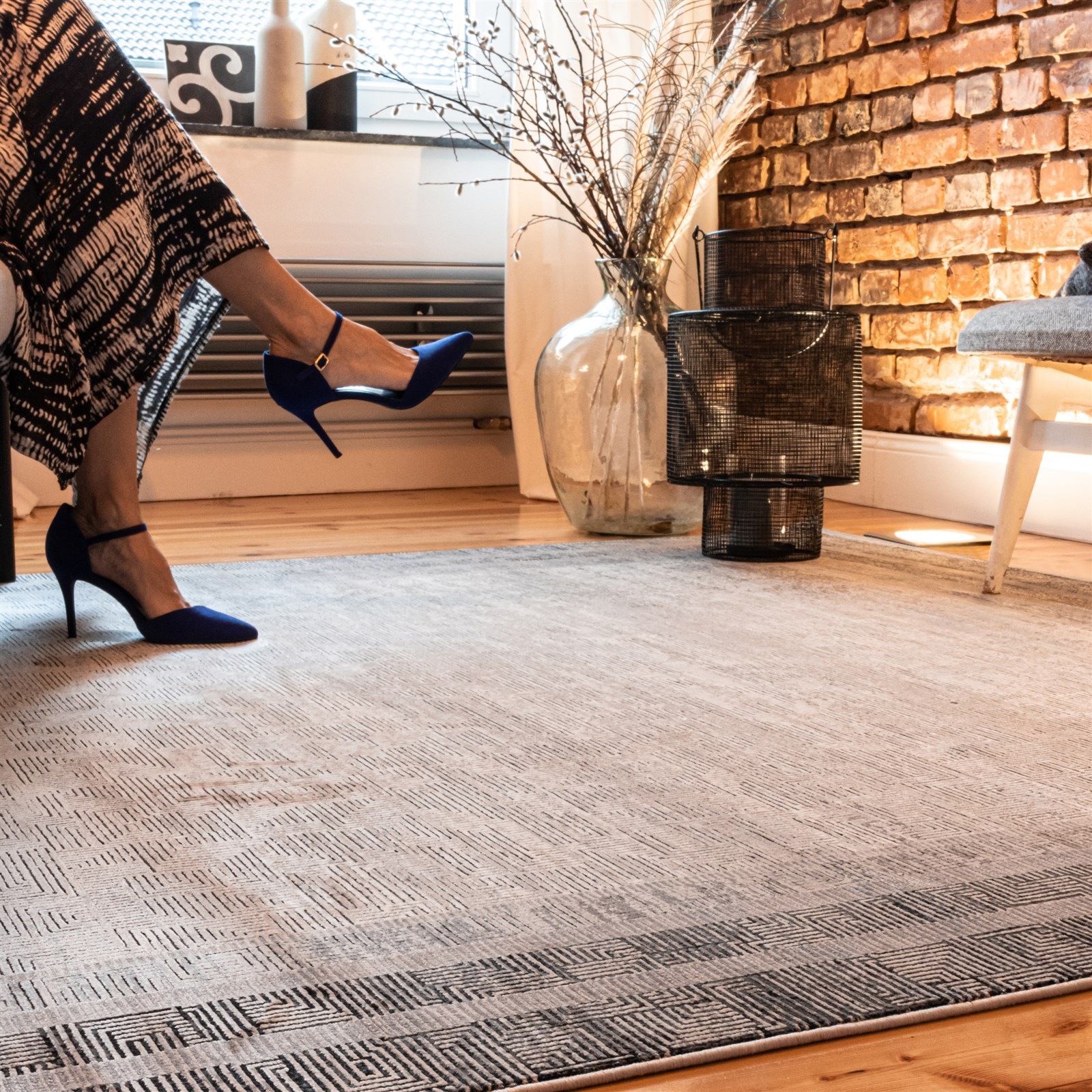 Kayoom Teppich "Elles 212" rechteckig 9 mm Höhe Kurzflor, Vintage, Modernes günstig online kaufen