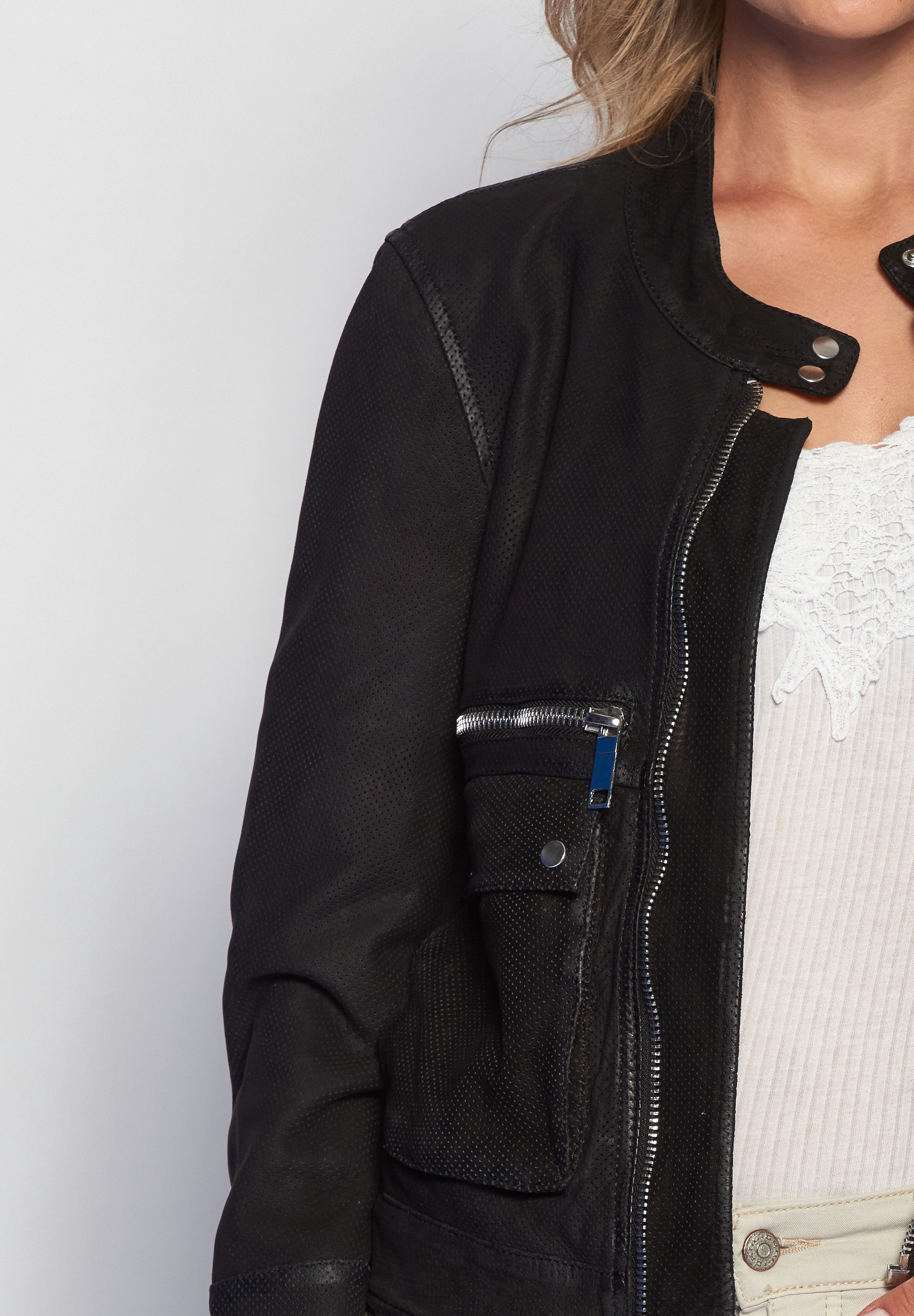 Friday Black | Lederjacke »Clermont« Maze BAUR