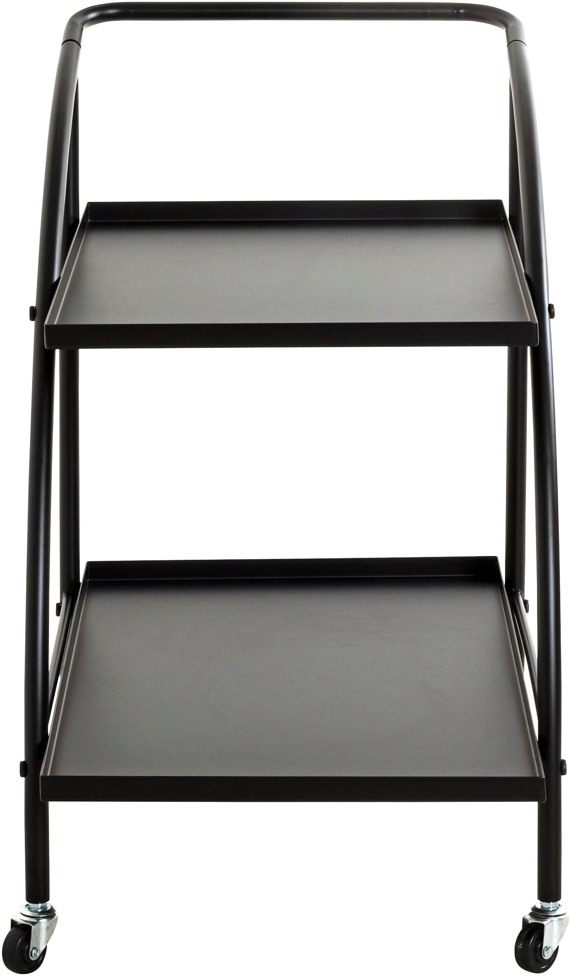 HAKU Servierwagen »Dinett, Kaffeetisch, Küchenwagen, Serviertisch, Teewagen, Trolley« 1 Stk. tlg. rechteckig - aus Metall Schwarz B/T/H 68/42/71 cm