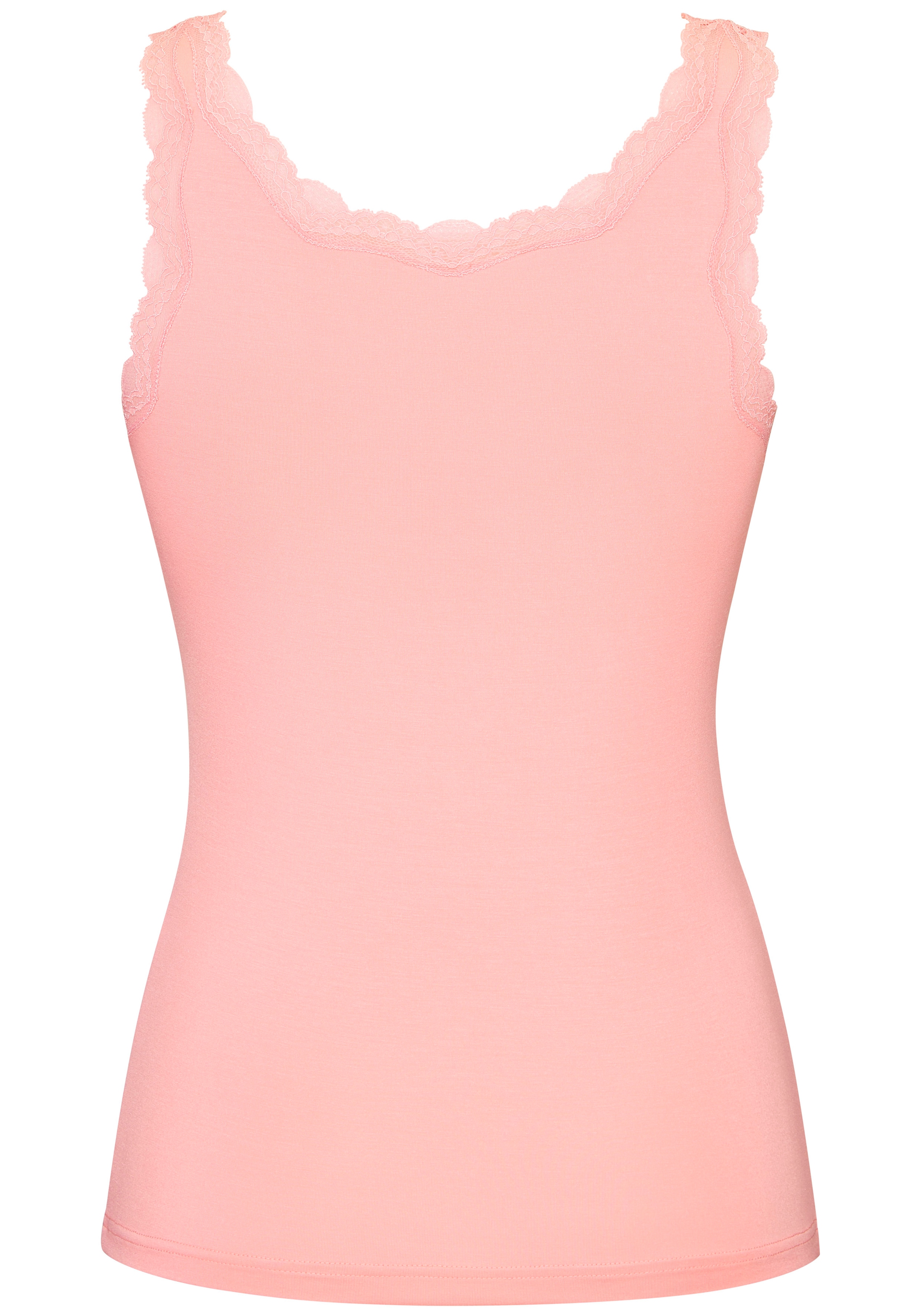LASCANA Achseltop aus hochwertiger Modal-Qualität mit Spitze