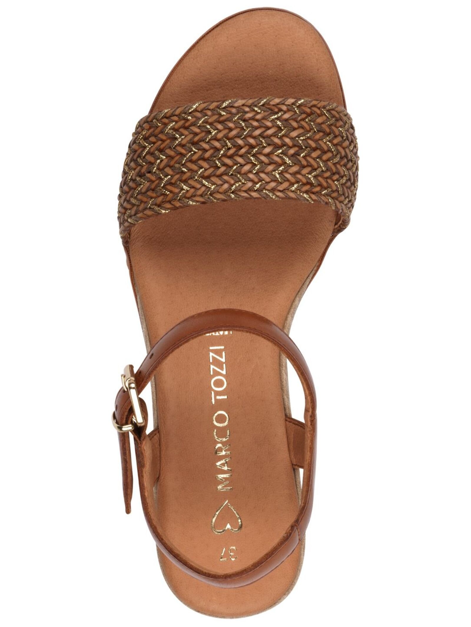 MARCO TOZZI Keilsandalette »Marco Tozzi Sandalen Leder/Textil«