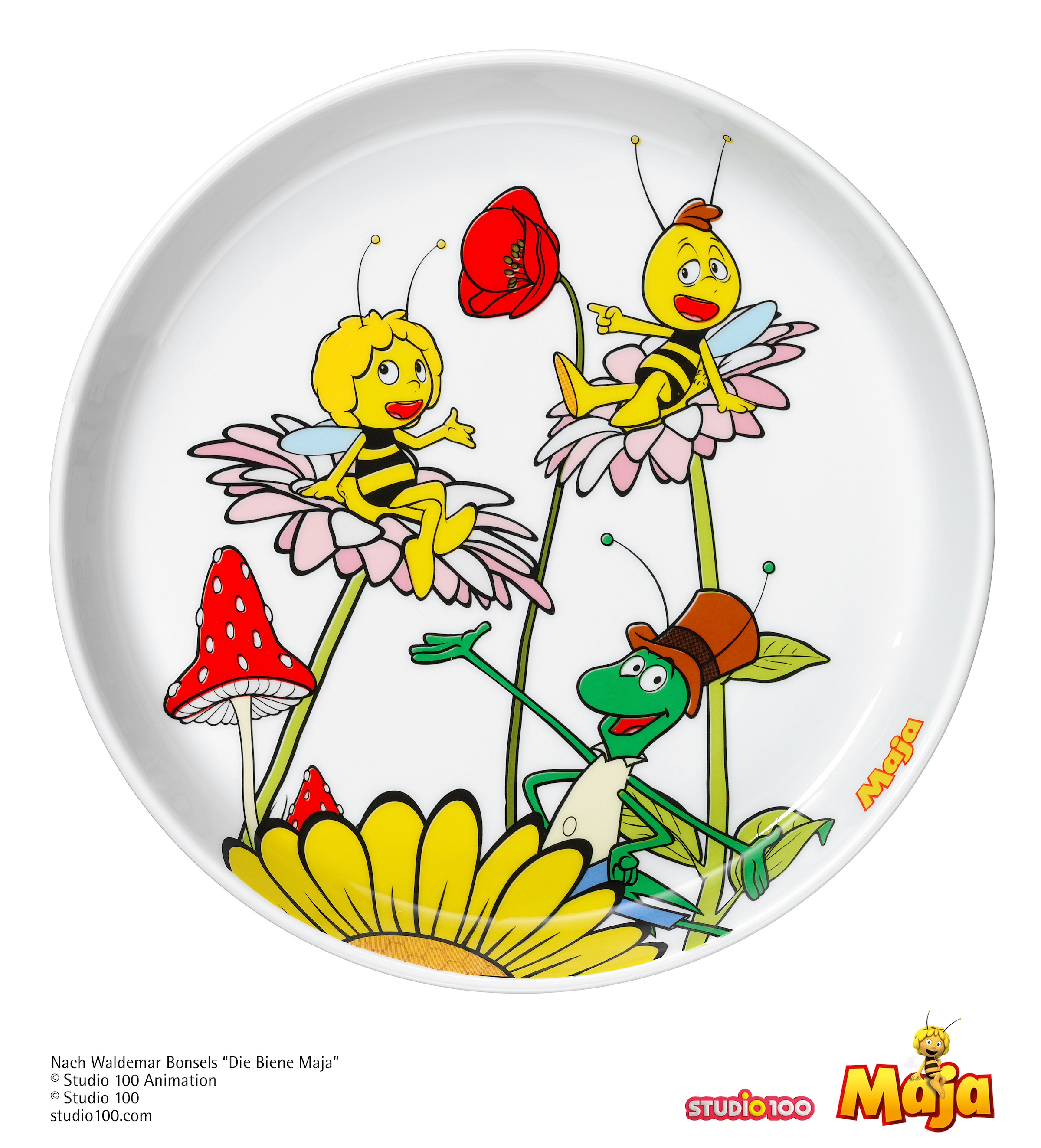 WMF Kindergeschirr-Set »Die Biene Maja«, (Set, 6 tlg.), ab 3 Jahren, hygienisch, säurefest