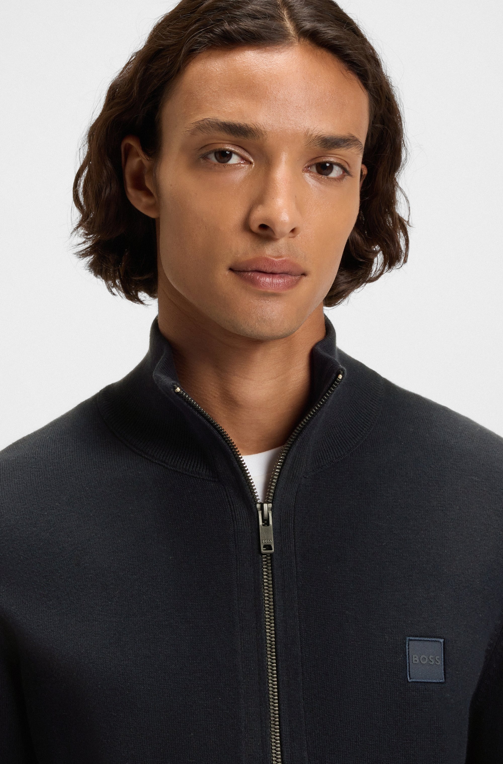 BOSS ORANGE Strickjacke "Kanozip", mit Reißverschluss günstig online kaufen